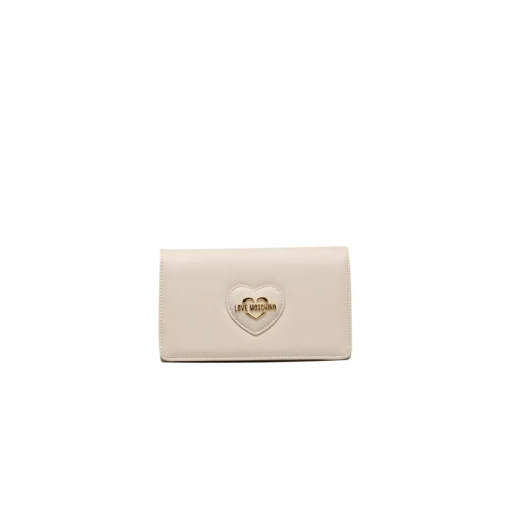 Beige Polyethylene Women Crossbody