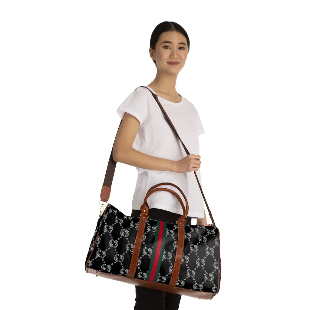 BEST BUCCI PAISLEY BLACK Waterproof Travel Bag