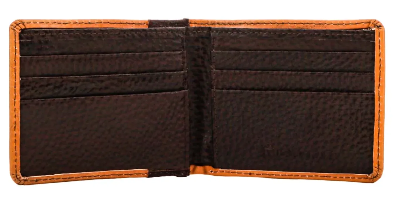 BGHBF008--TNBR Wallet - Hooey- "Top Notch" Hand Tooled Leather Bifold