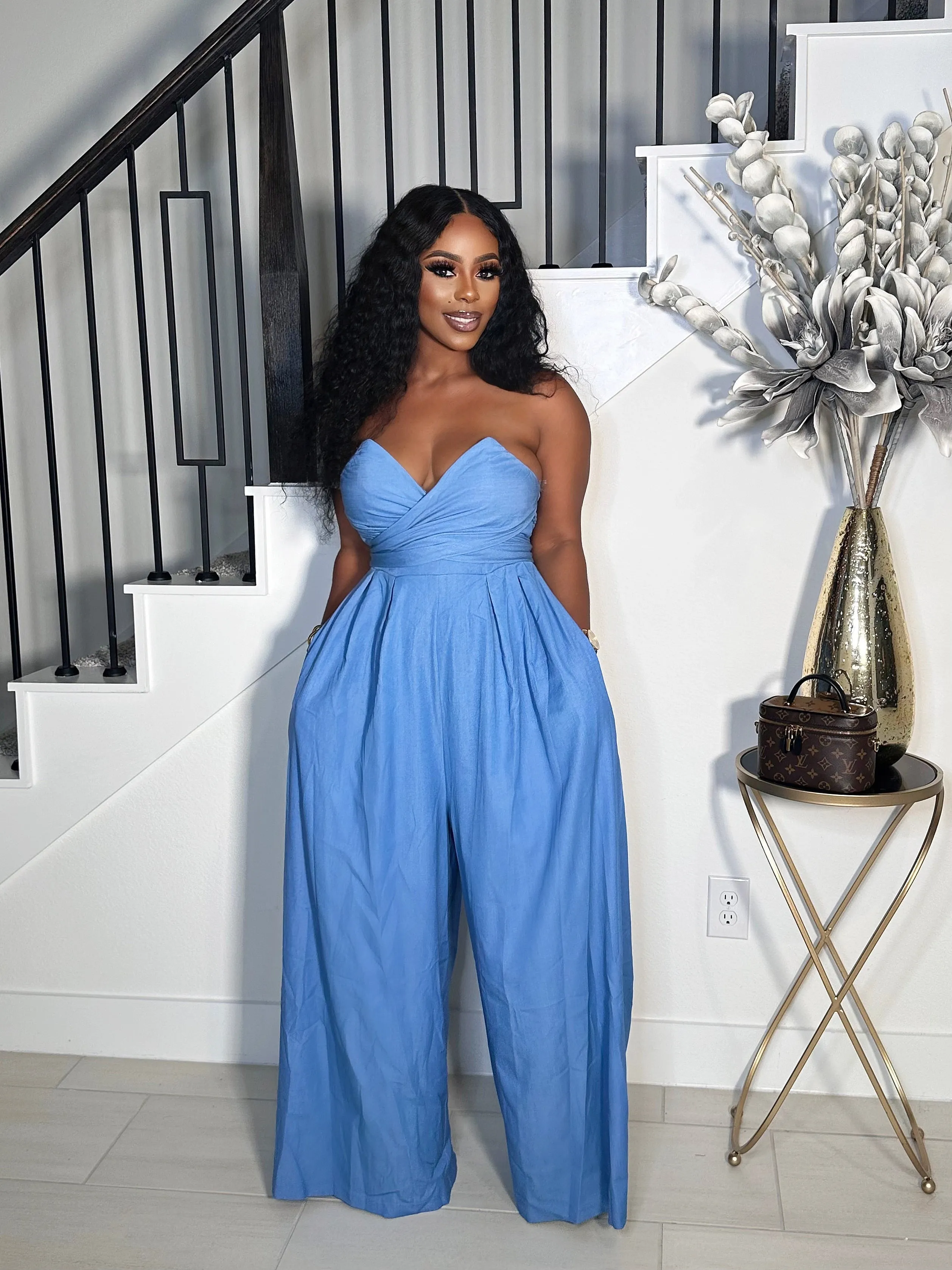 BIG MAMA FOR REAL WIDE LEG TUBE JUMPSUIT