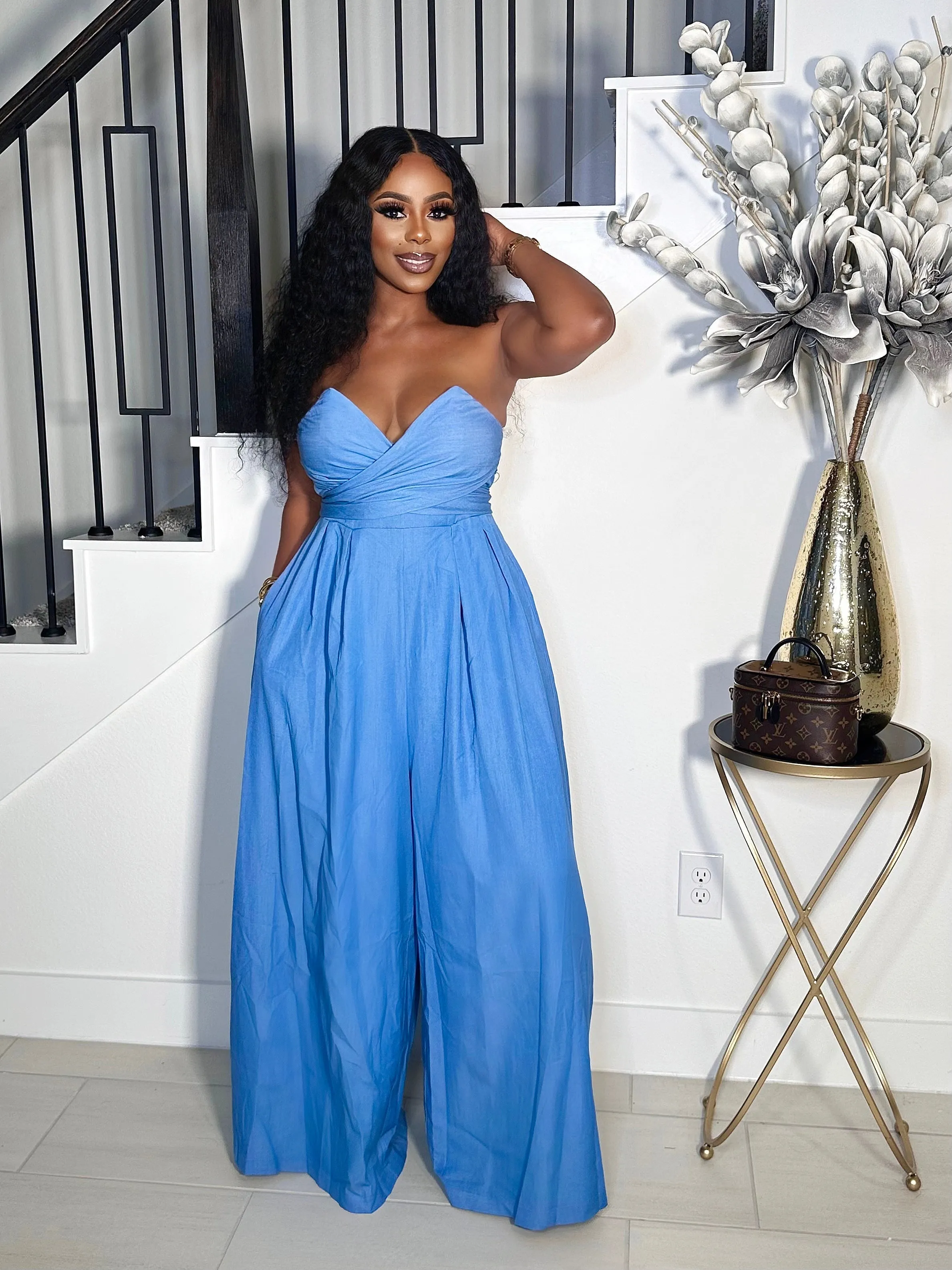 BIG MAMA FOR REAL WIDE LEG TUBE JUMPSUIT