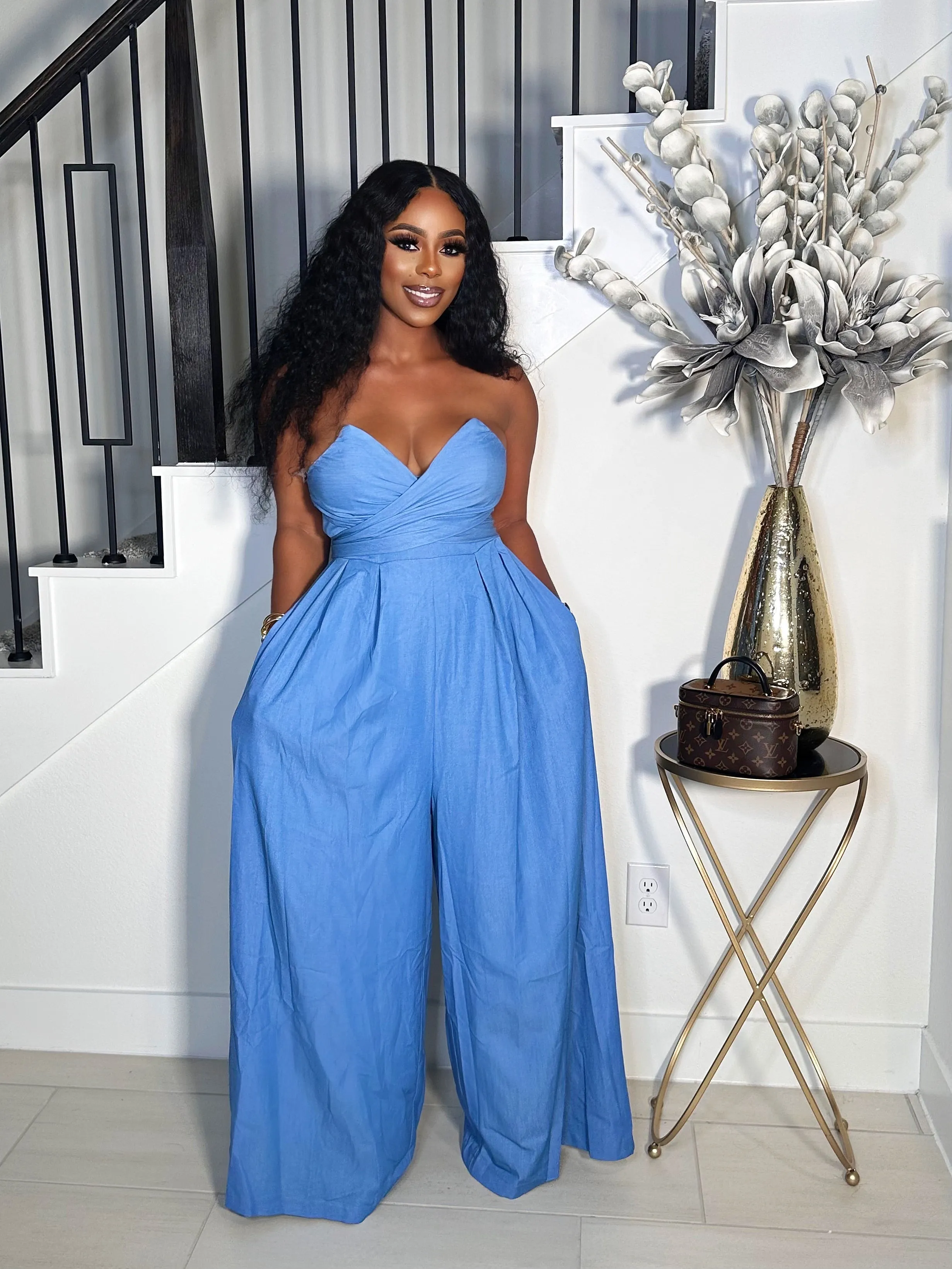 BIG MAMA FOR REAL WIDE LEG TUBE JUMPSUIT
