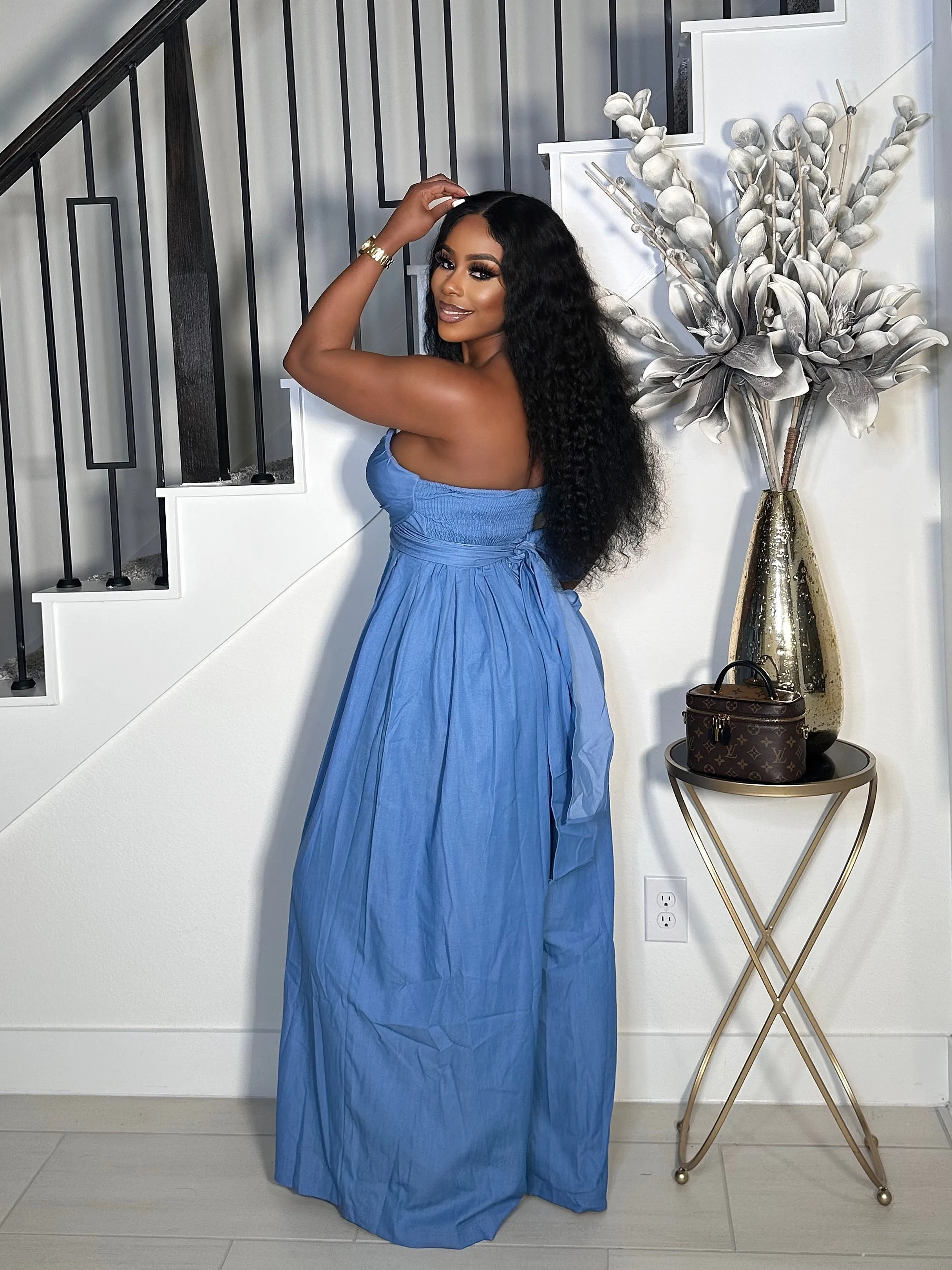 BIG MAMA FOR REAL WIDE LEG TUBE JUMPSUIT