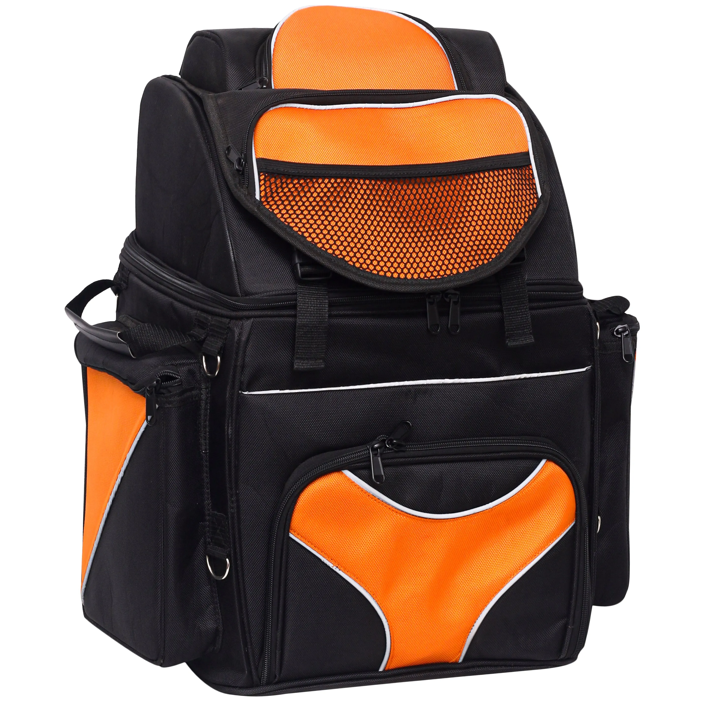 Bikers Gear Australia Castor Waterproof  Undy Motorbike Sissy Bar Bag (Orange)