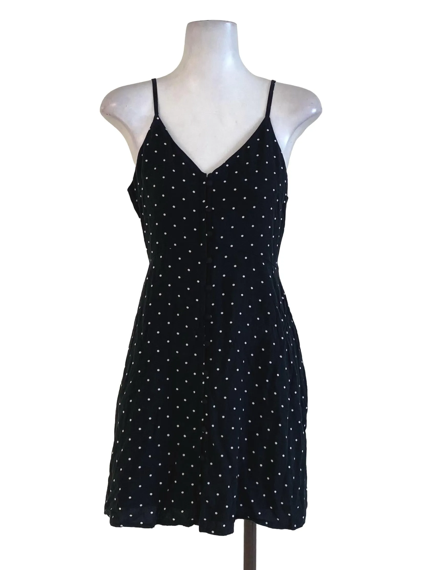 Black Dots Mini Dress