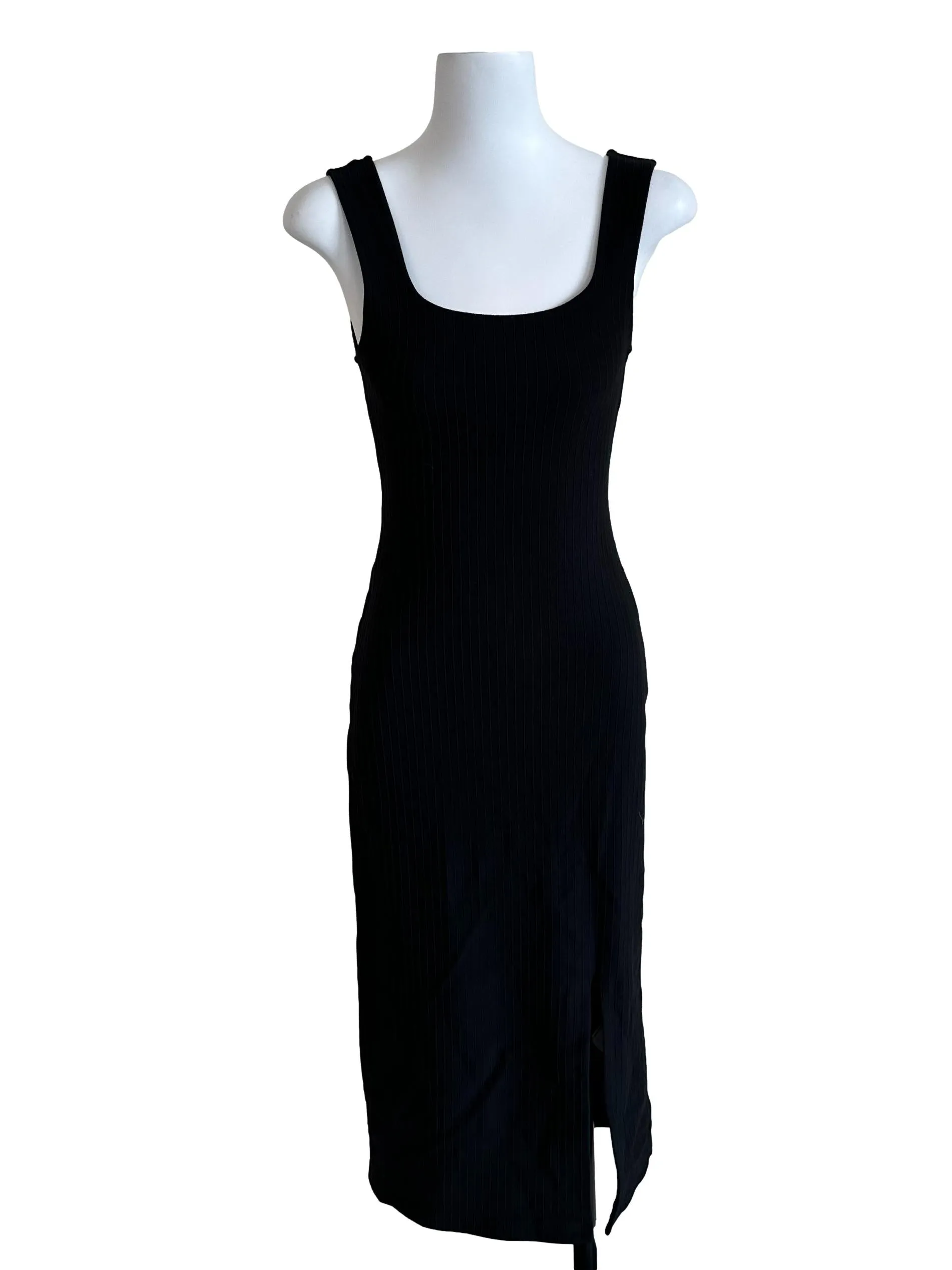 Black Pinstripe Sleveless Dress LB