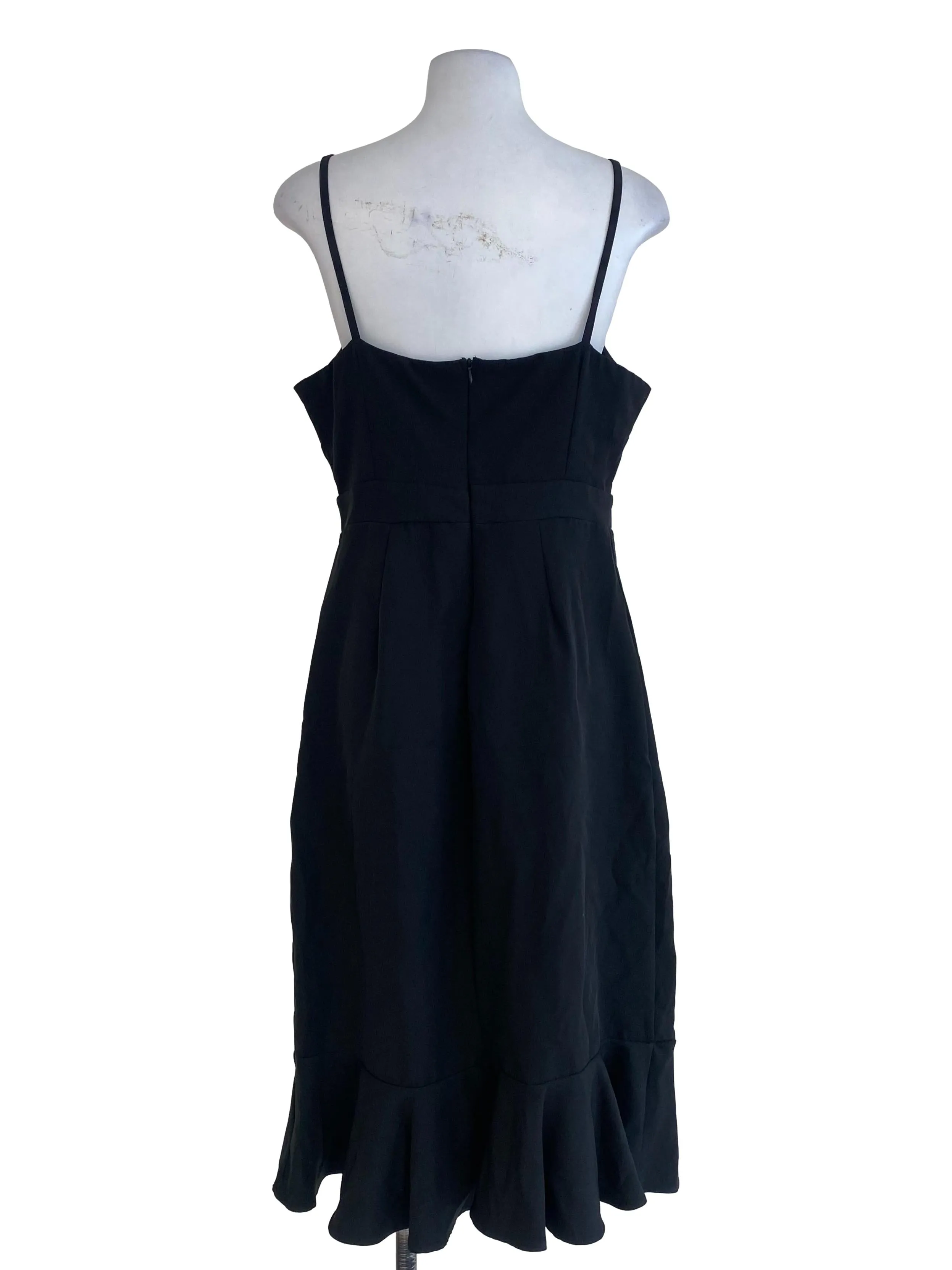 Black Plain Princess Dress