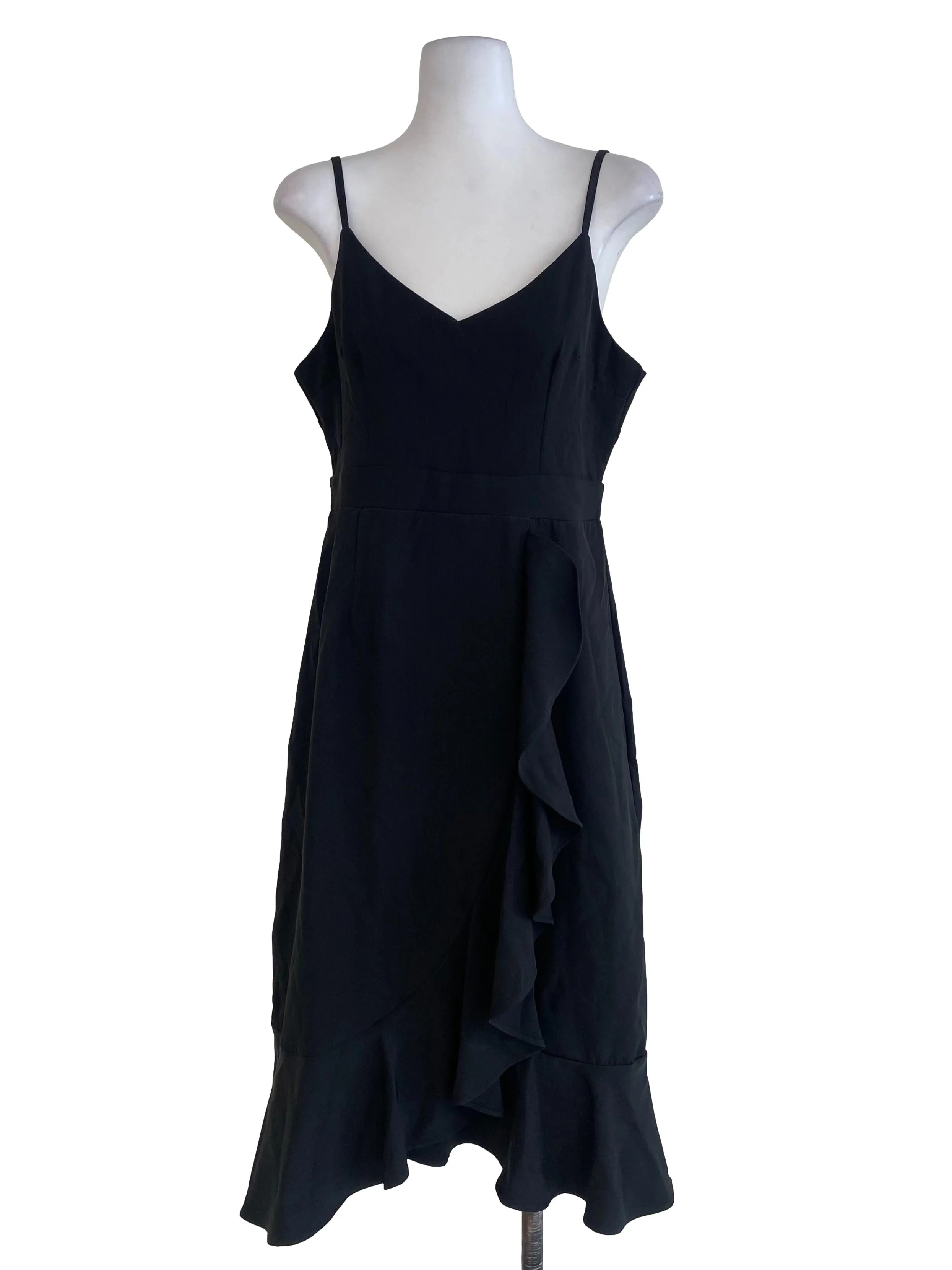 Black Plain Princess Dress
