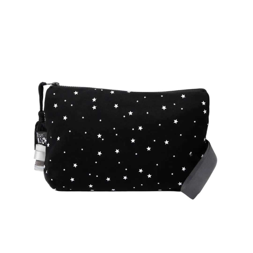 Black With White Stars Pouch