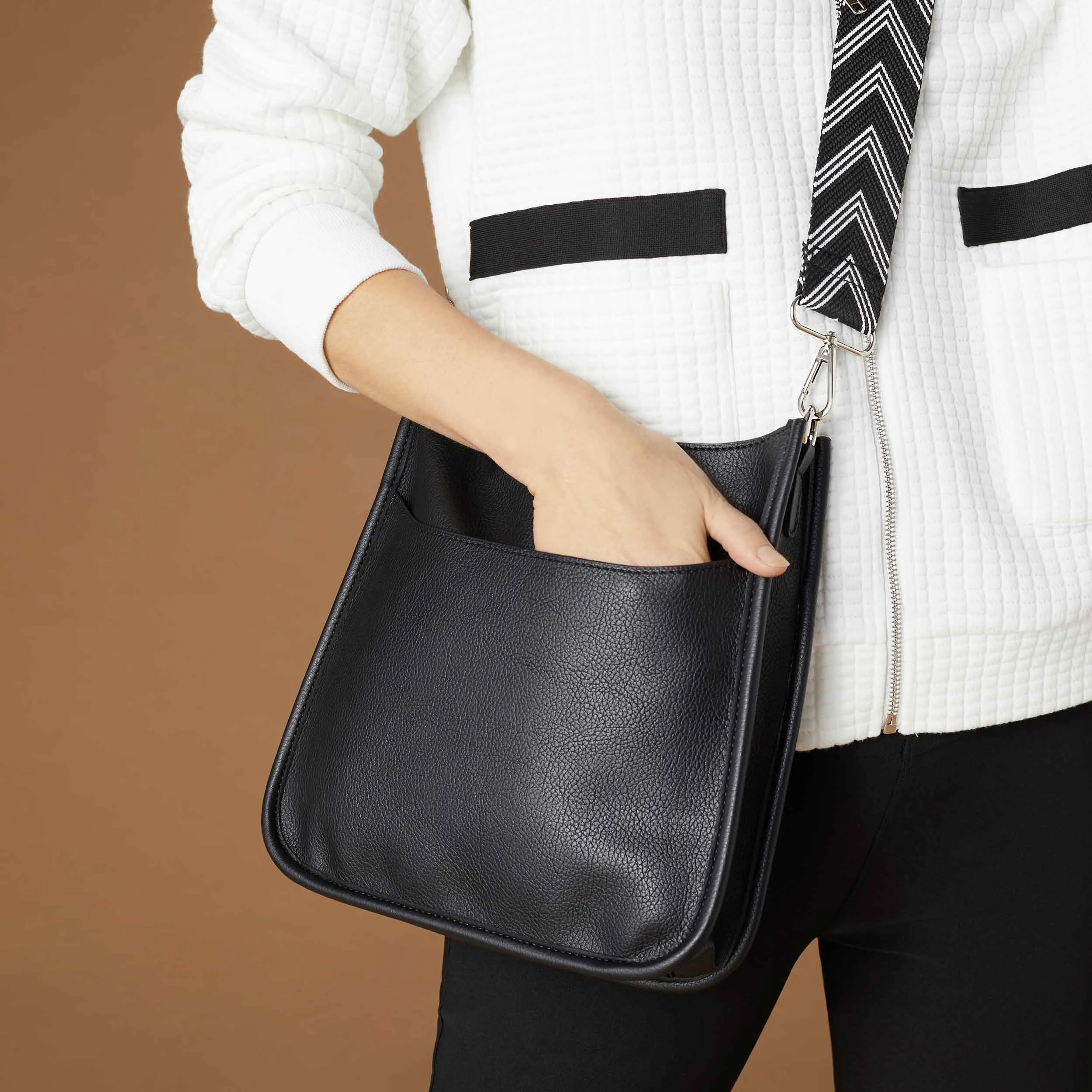Black/White Purse Strap