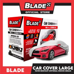 Blade Car Cover Water Resistant Large (Grey) Indoor Dustproof, UV Resistant Cover, Scratch Resistant & Breathable