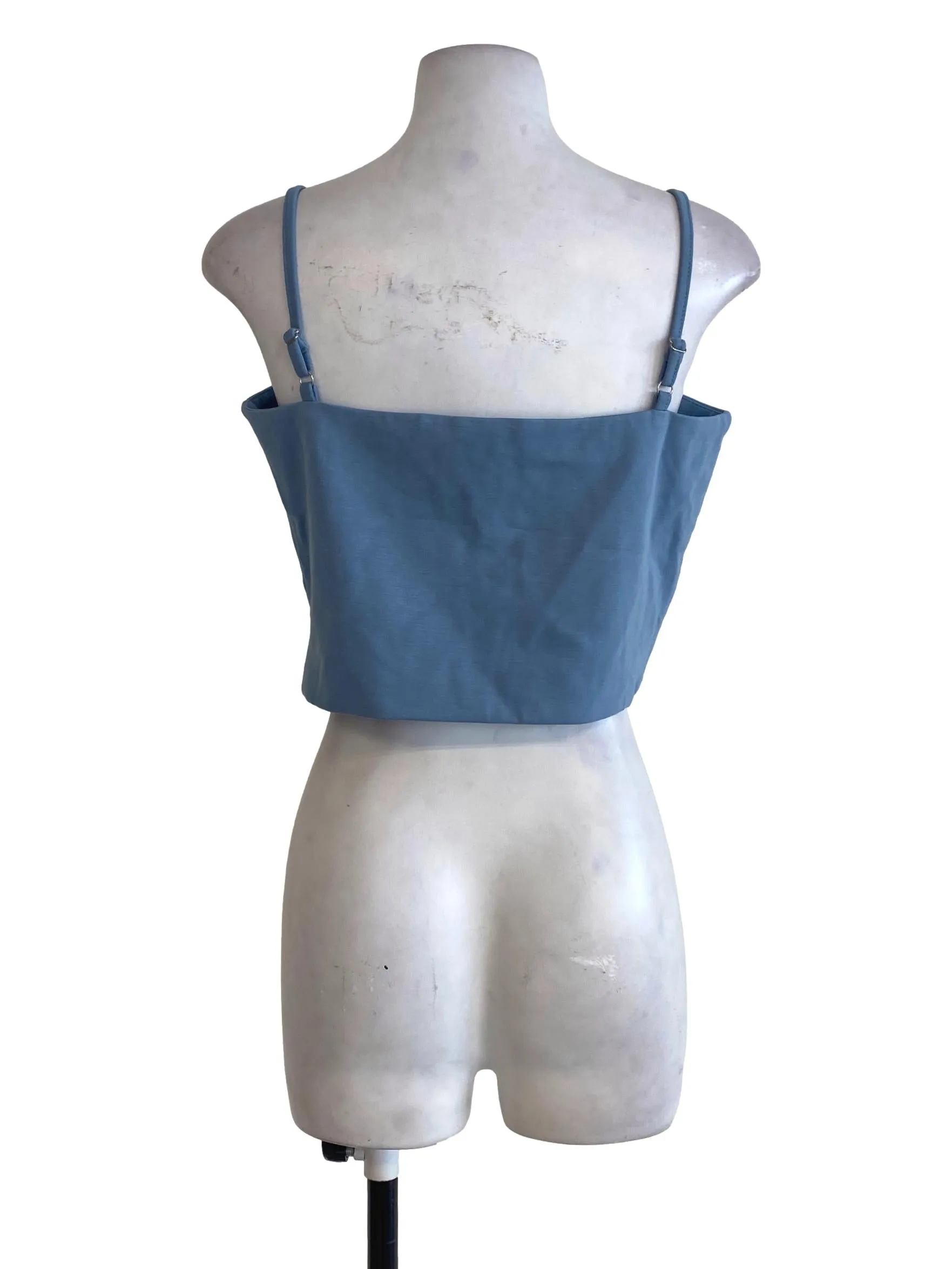 Blue Overlapped Top