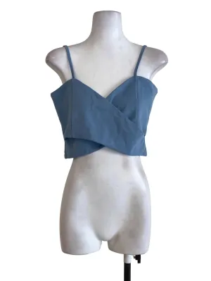 Blue Overlapped Top