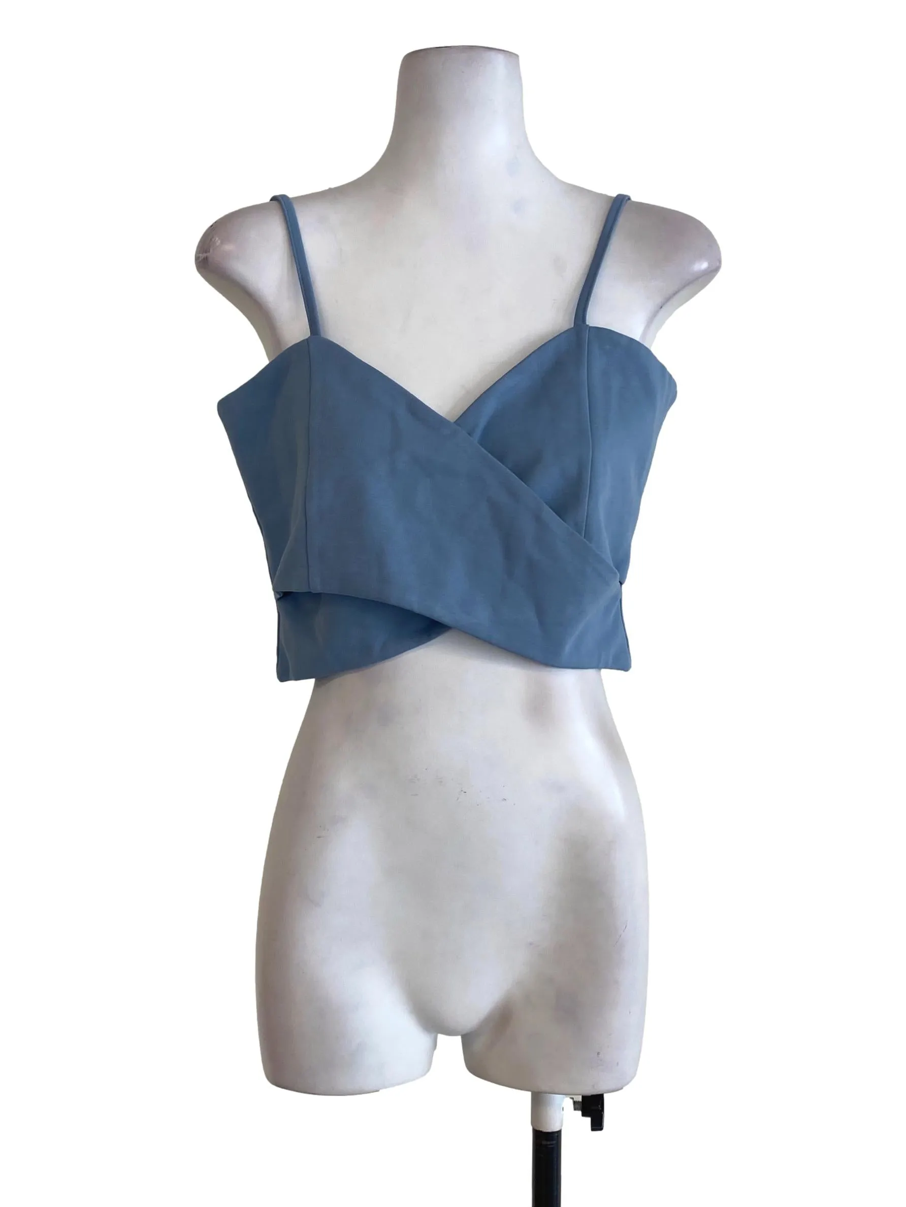 Blue Overlapped Top