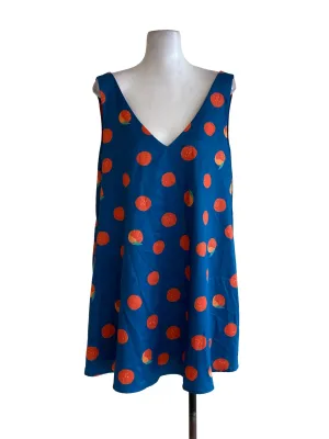Blue Tartan Peplum Top LB