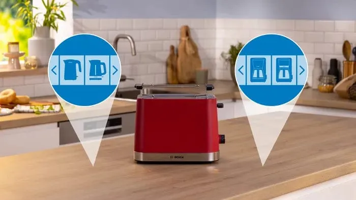 Bosch 2 Slice My Moment Compact Toaster Red TAT4M224