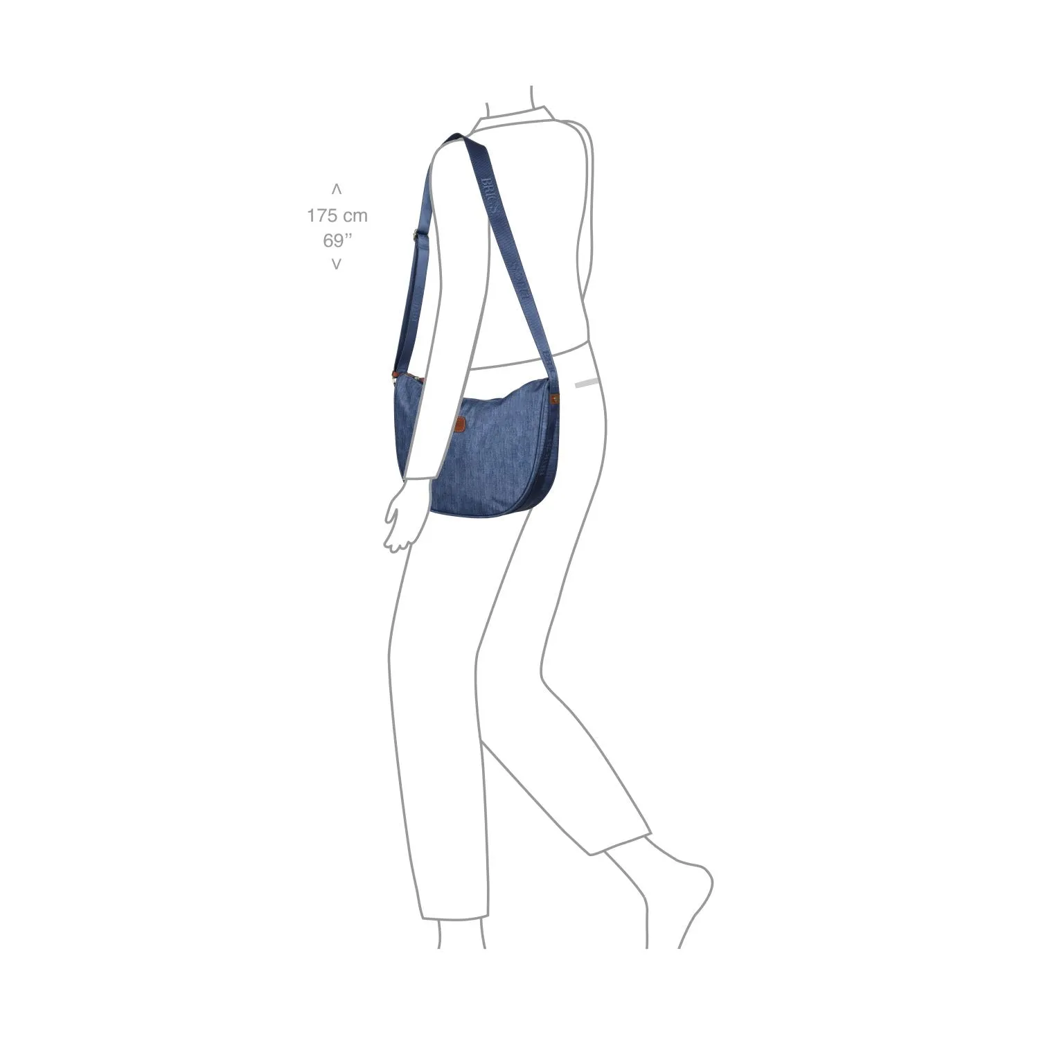 BRIC'S X-Bag Half Moon Bag - Medium