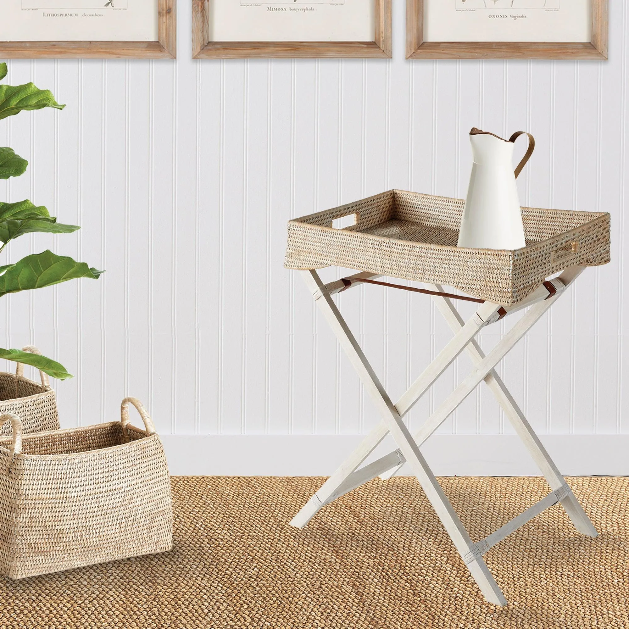 Burma Rattan Butler Tray Table