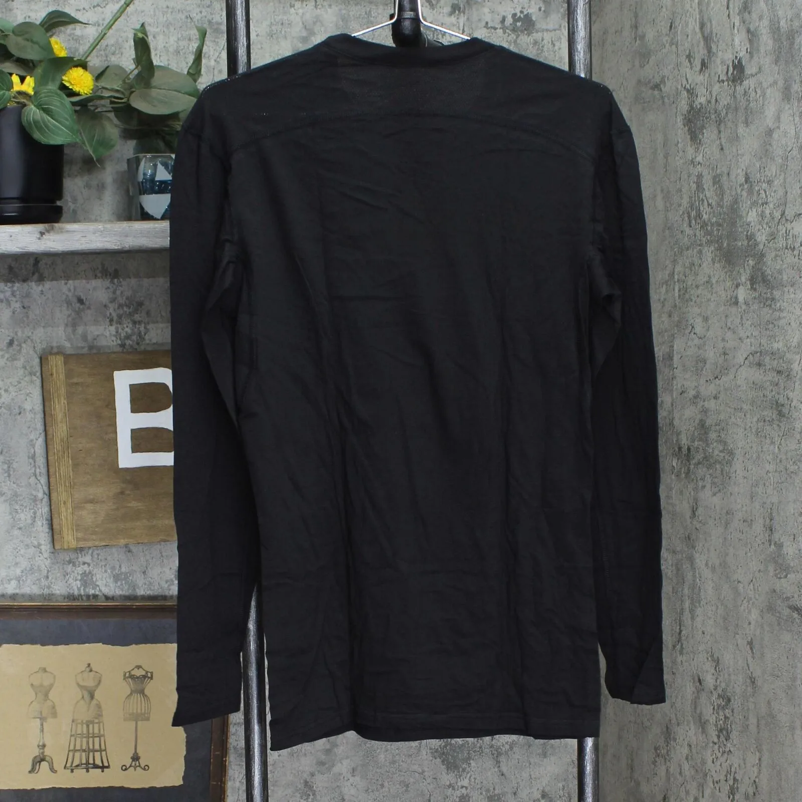 C9 Champion Men's Lightweight Cotton Stretch Thermal Undershirt Shirt Black L