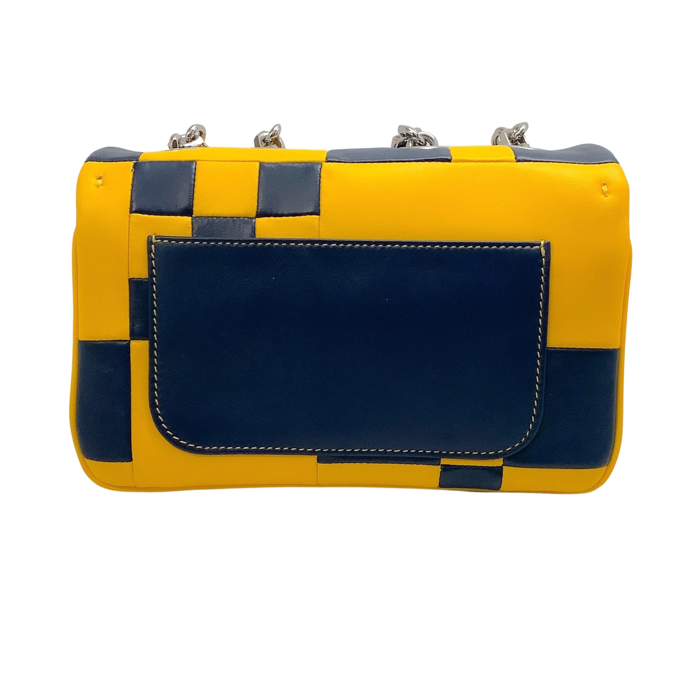 Calvin Klein 205W39NYC Navy / Yellow Billie Flap Bag