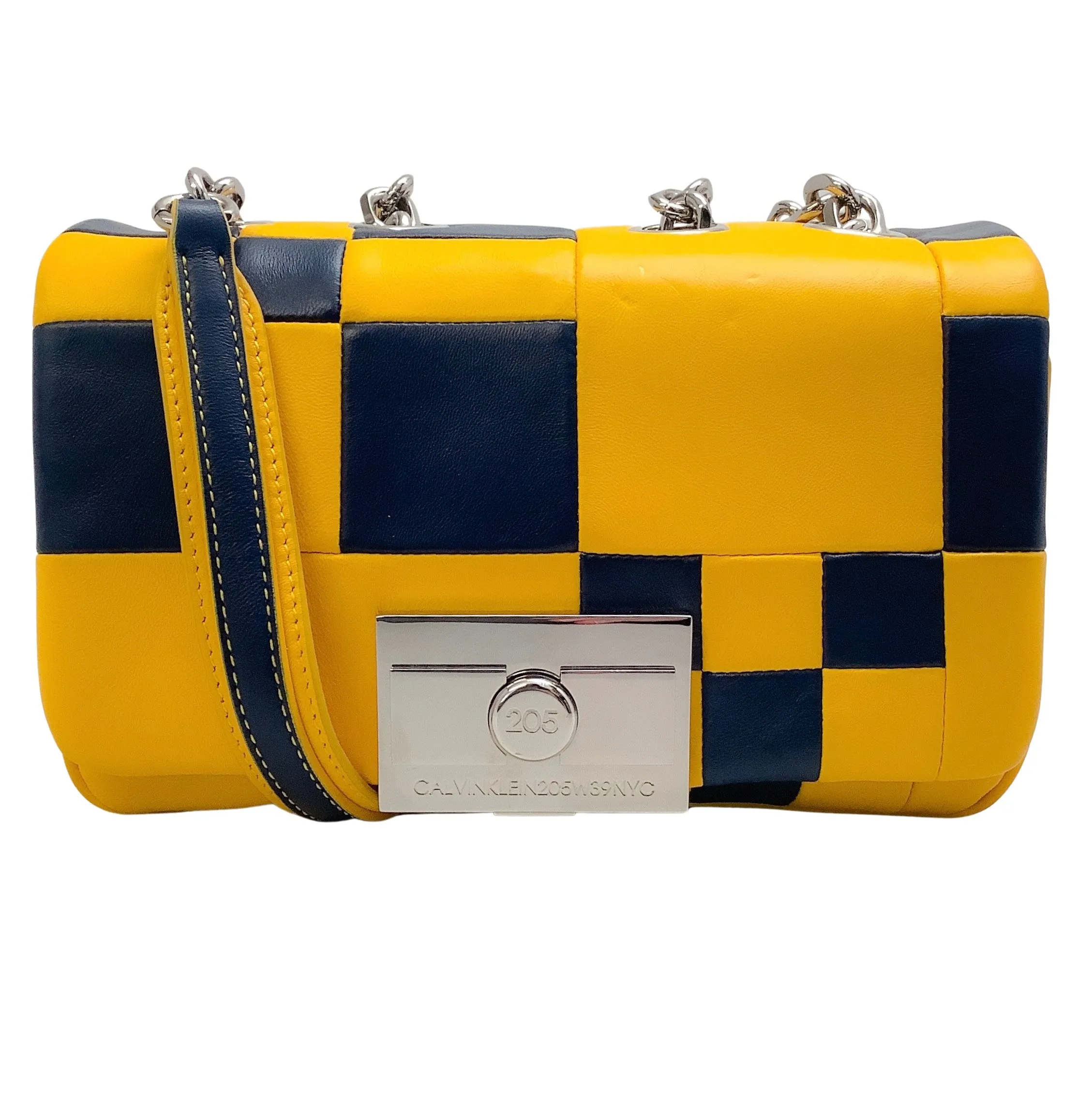 Calvin Klein 205W39NYC Navy / Yellow Billie Flap Bag