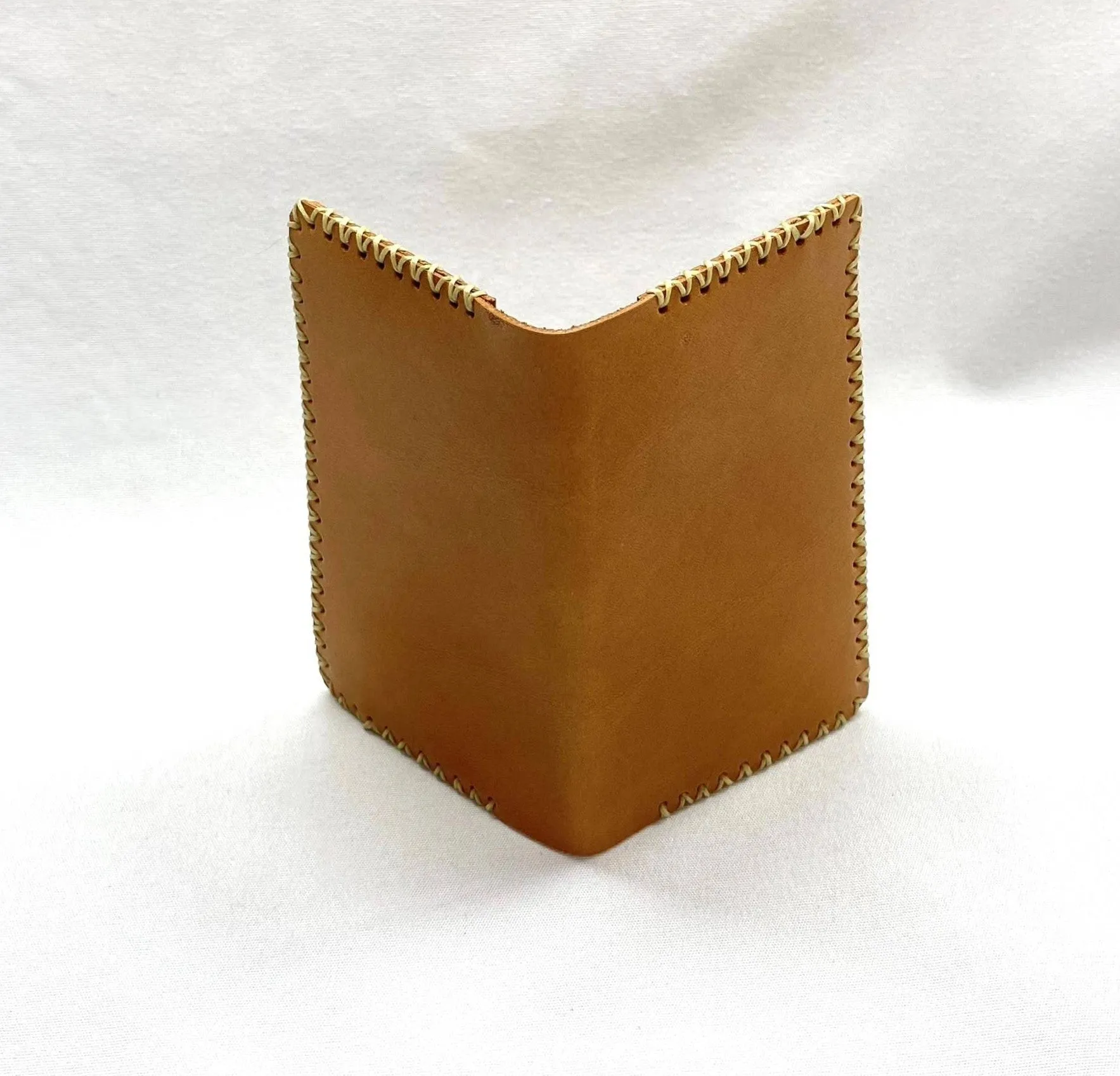 Card Case, Two Pockets. Black or Natural