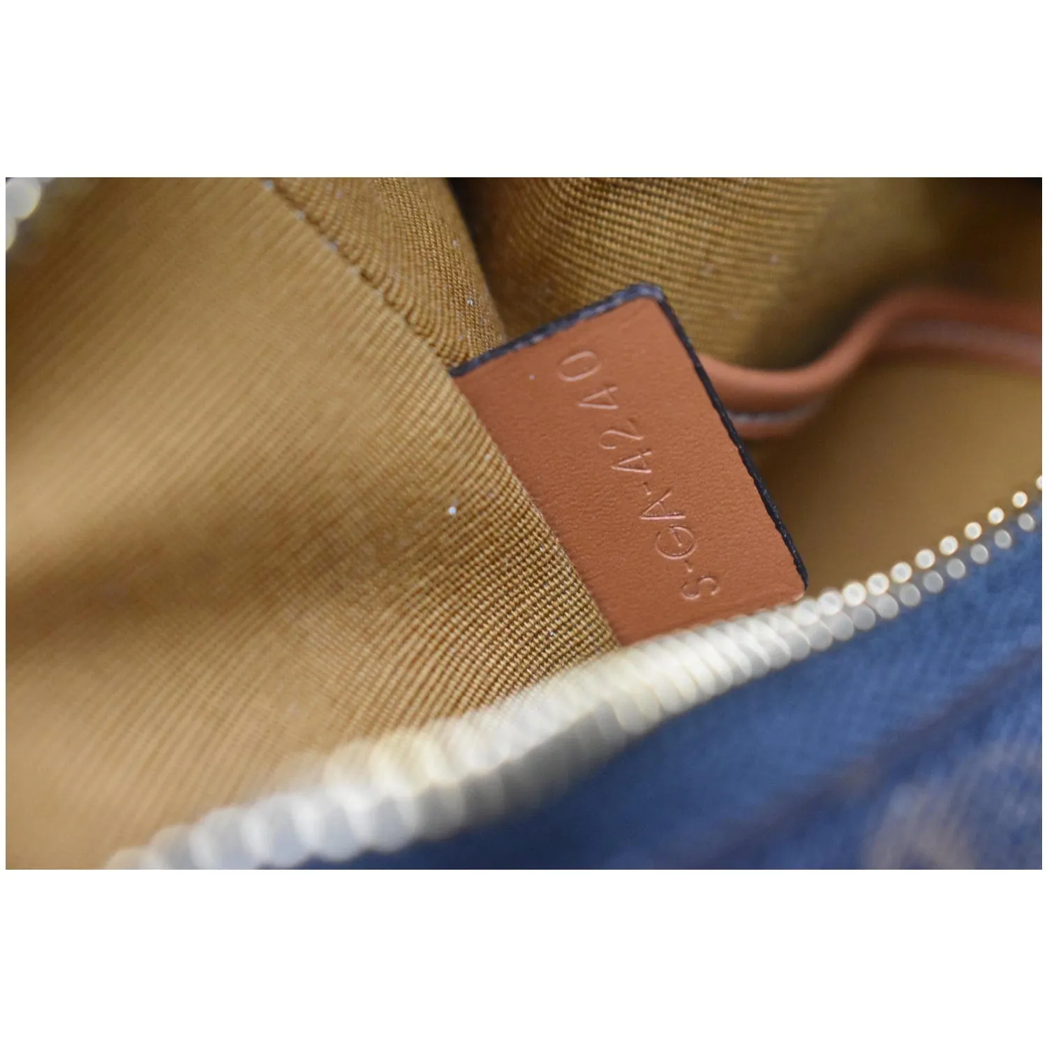 CELINE Ava Triomphe Canvas Calfskin Shoulder Bag Brown