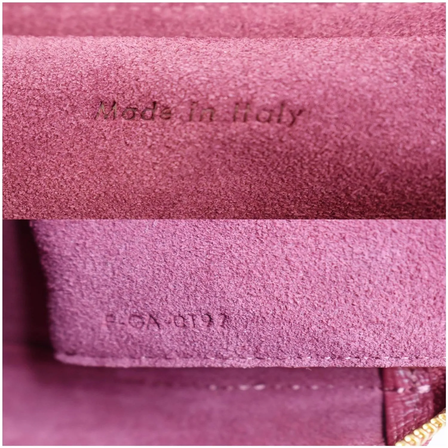 CELINE Micro Belt Grained Calfskin 2Way Shoulder Bag Ruby