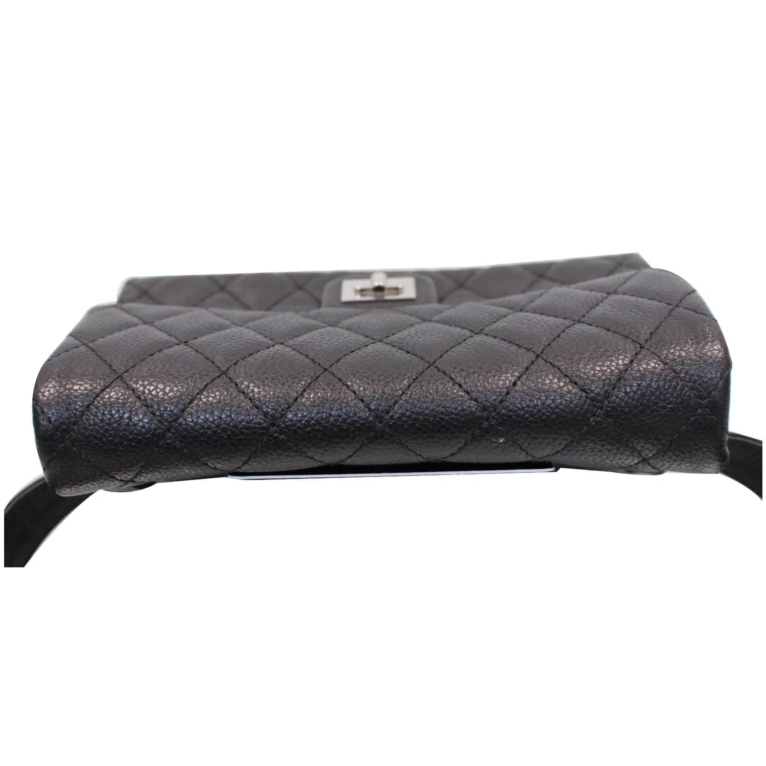CHANEL 2.55 Reissue Flap Grained Leather Waist Belt Bag Black - 15% OFF