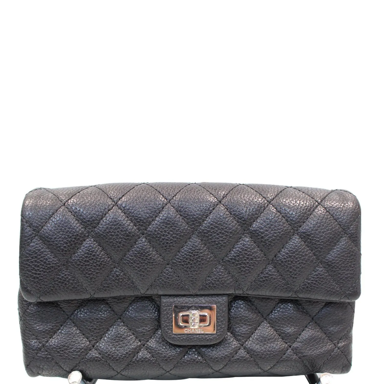 CHANEL 2.55 Reissue Flap Grained Leather Waist Belt Bag Black - 15% OFF