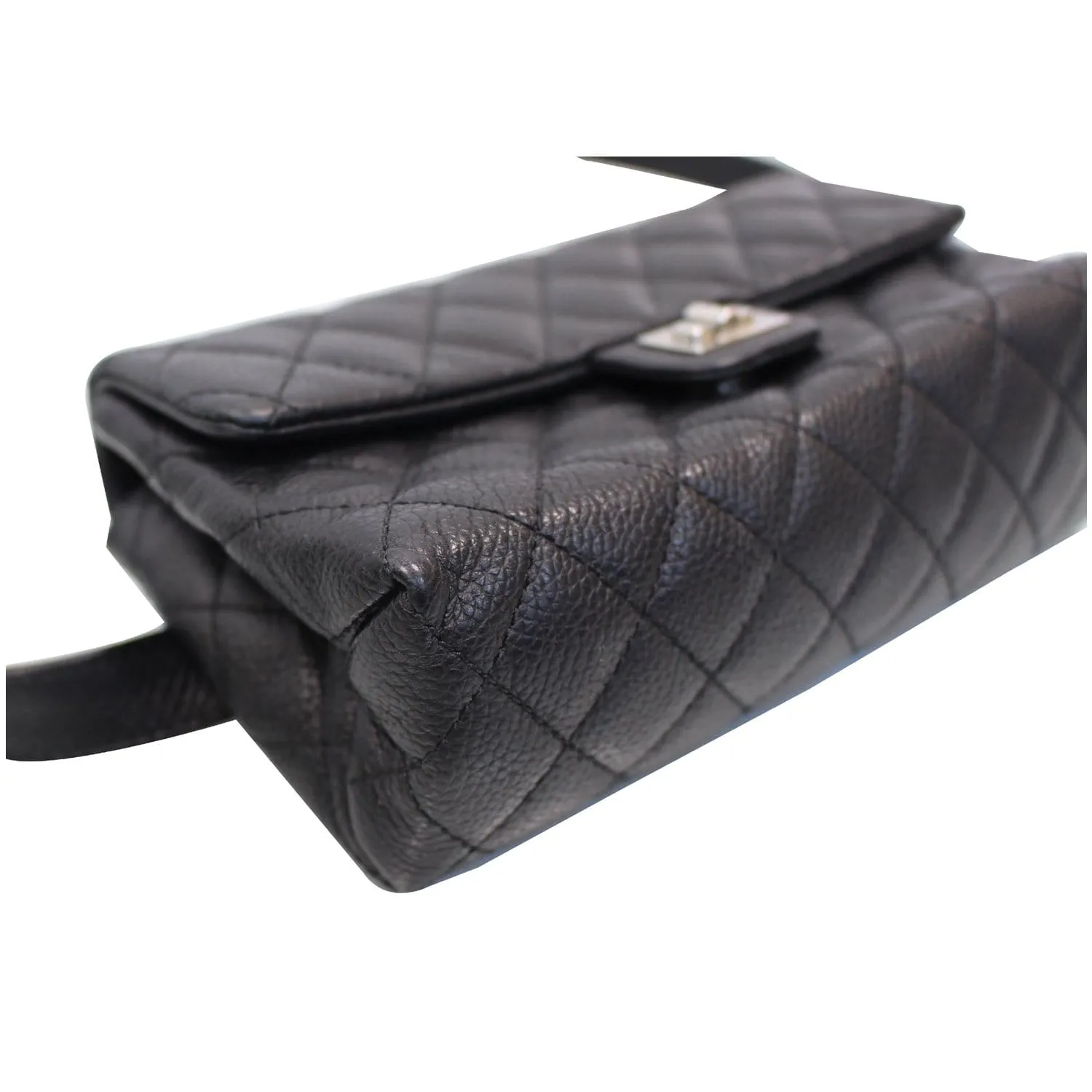 CHANEL 2.55 Reissue Flap Grained Leather Waist Belt Bag Black - 15% OFF