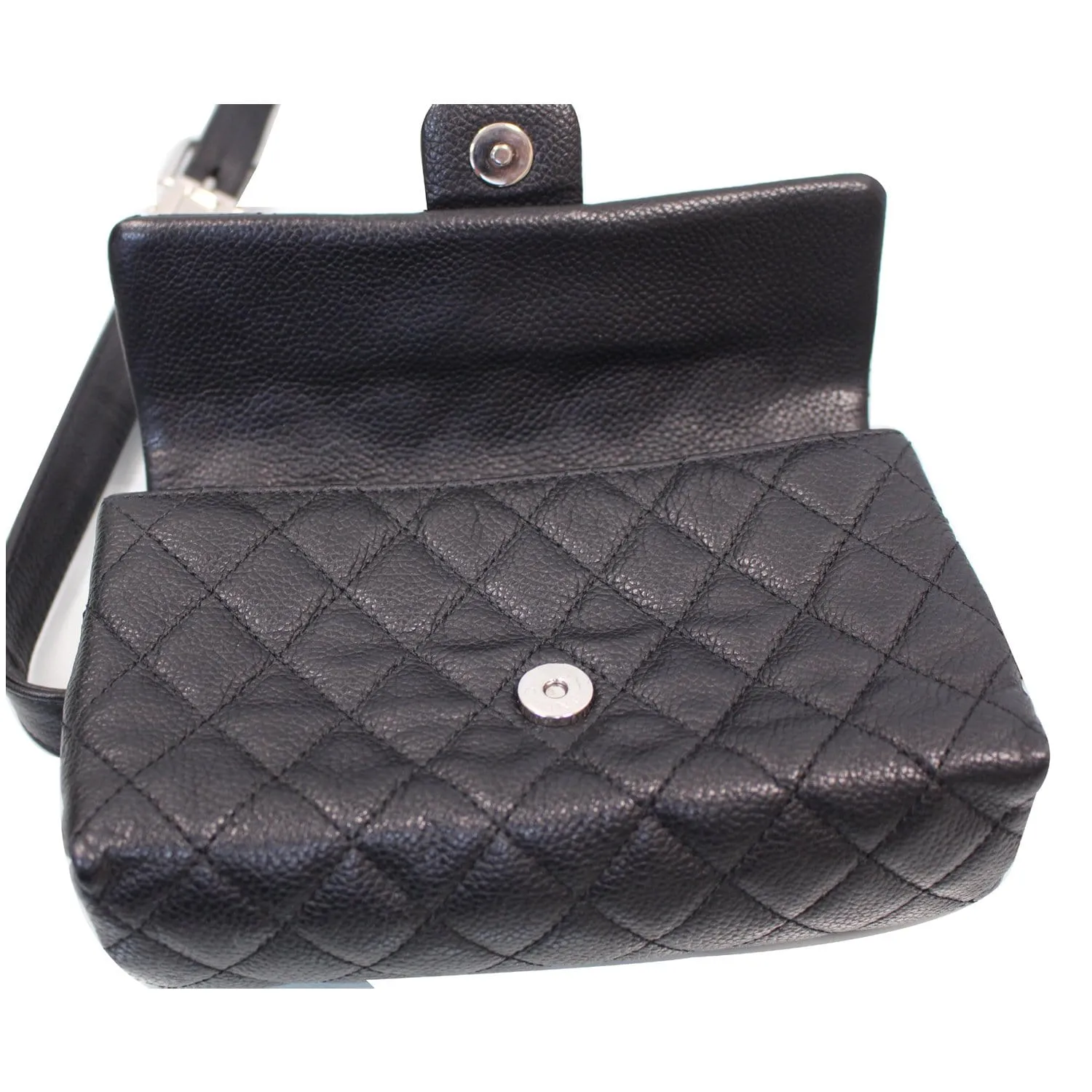 CHANEL 2.55 Reissue Flap Grained Leather Waist Belt Bag Black - 15% OFF