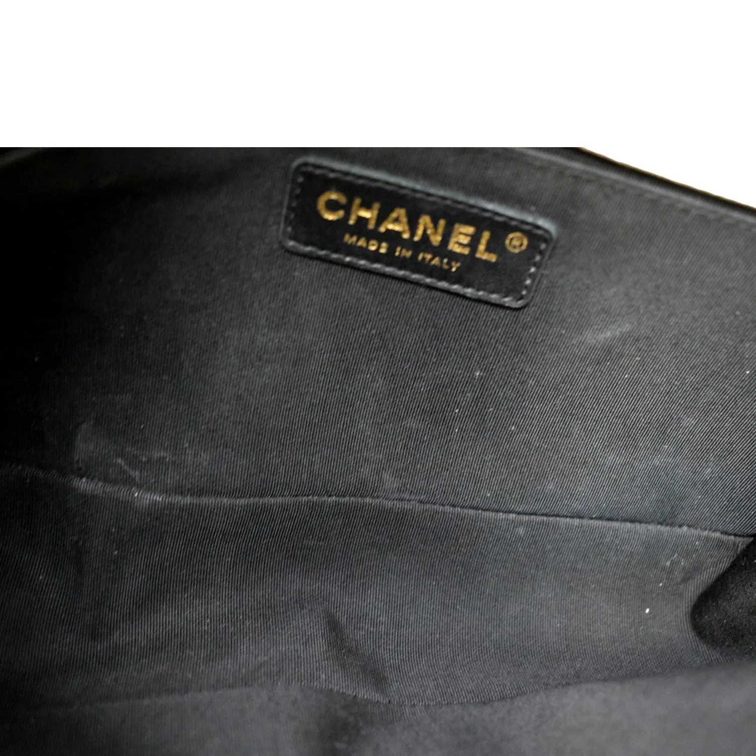 CHANEL Boy Leather Shoulder Bag Bicolor