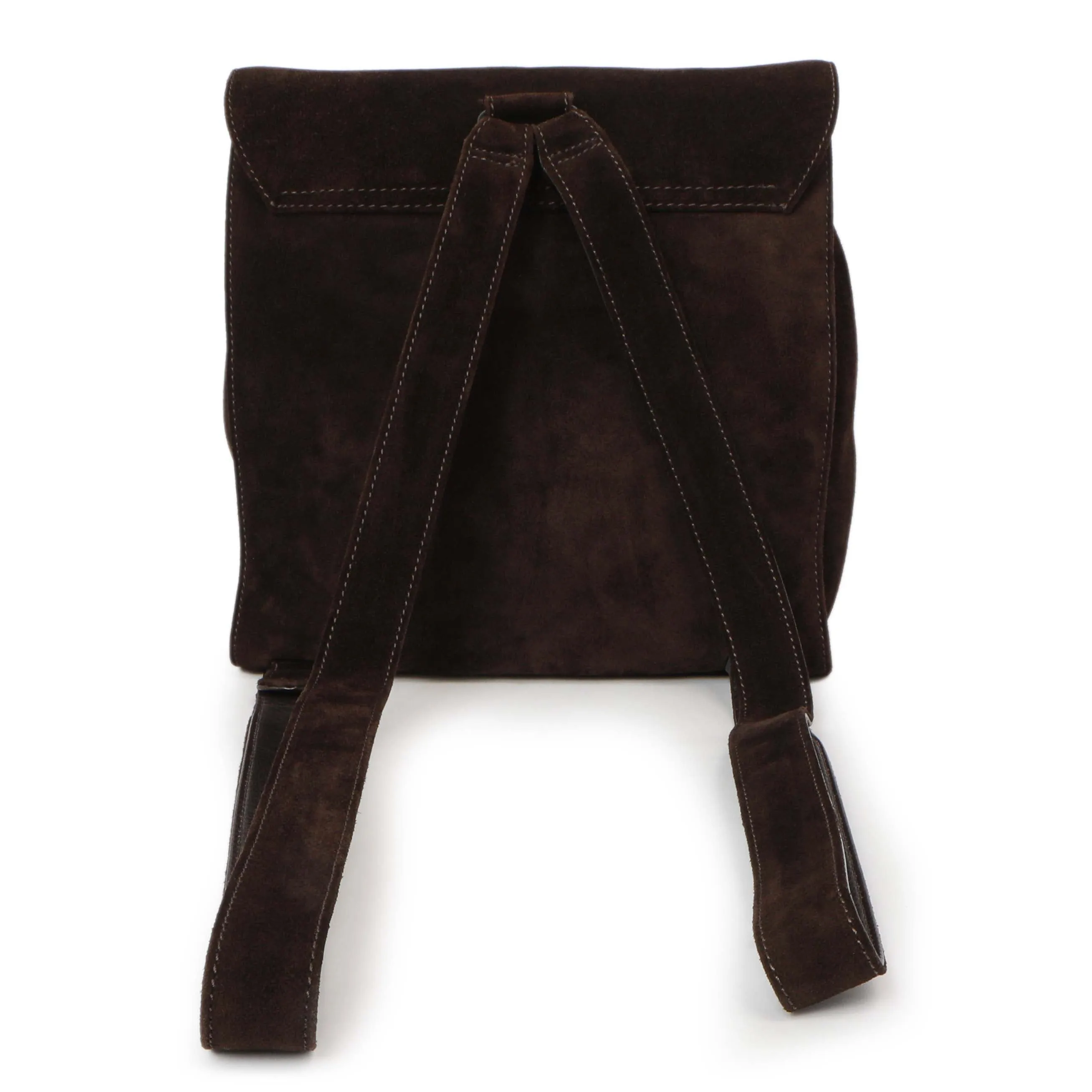 Chanel Brown Suede CC Backpack