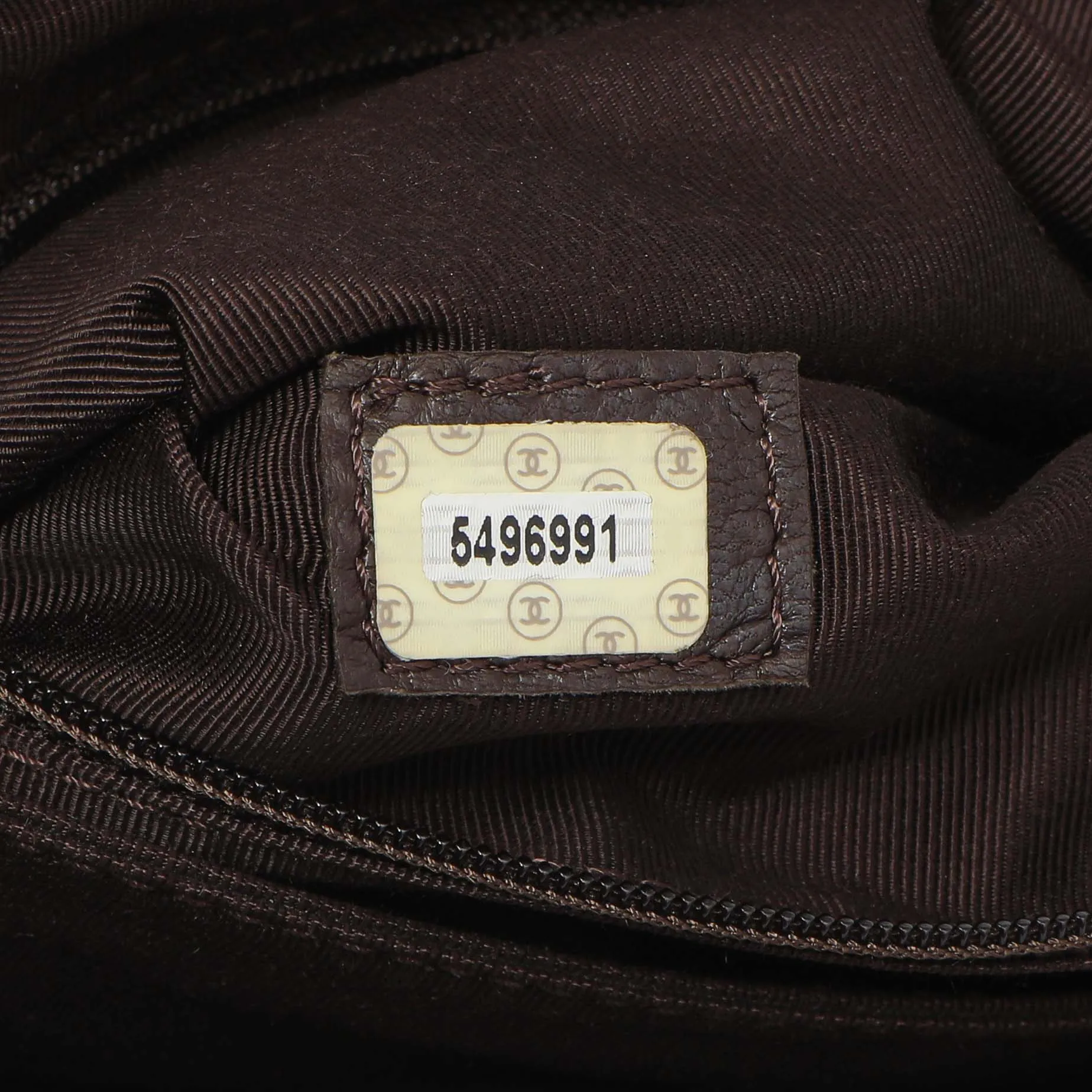 Chanel Brown Suede CC Backpack