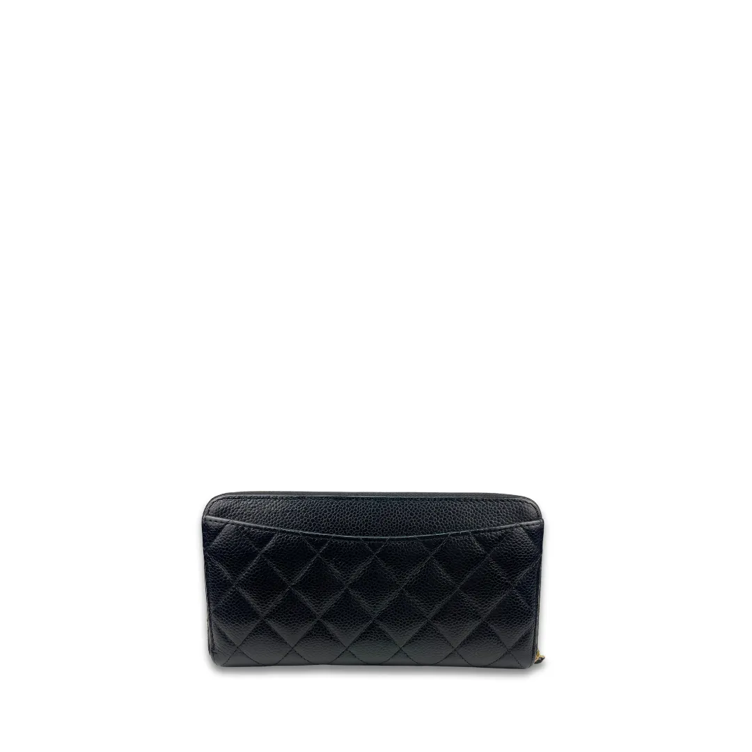 Chanel Classic Caviar Zipper Wallet