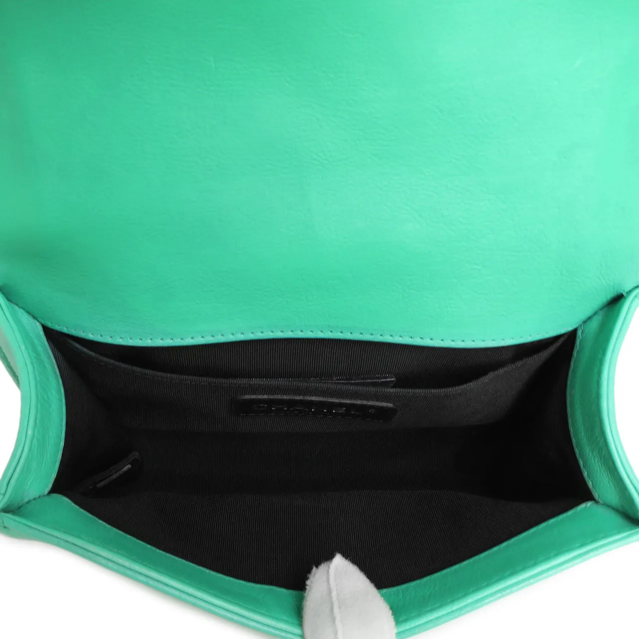 Chanel Green Calfskin Small Boy Bag