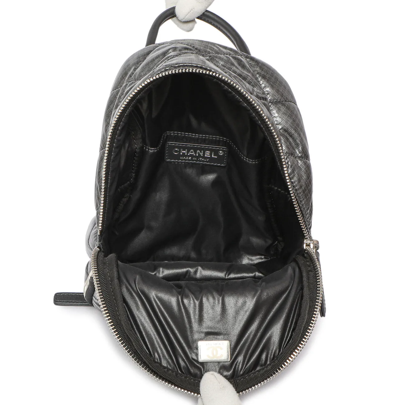 Chanel Grey Nylon Coco Neige Backpack