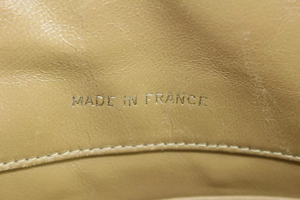 Chanel Light Brown Tan Quilted Leather Camera Bag 945cas416