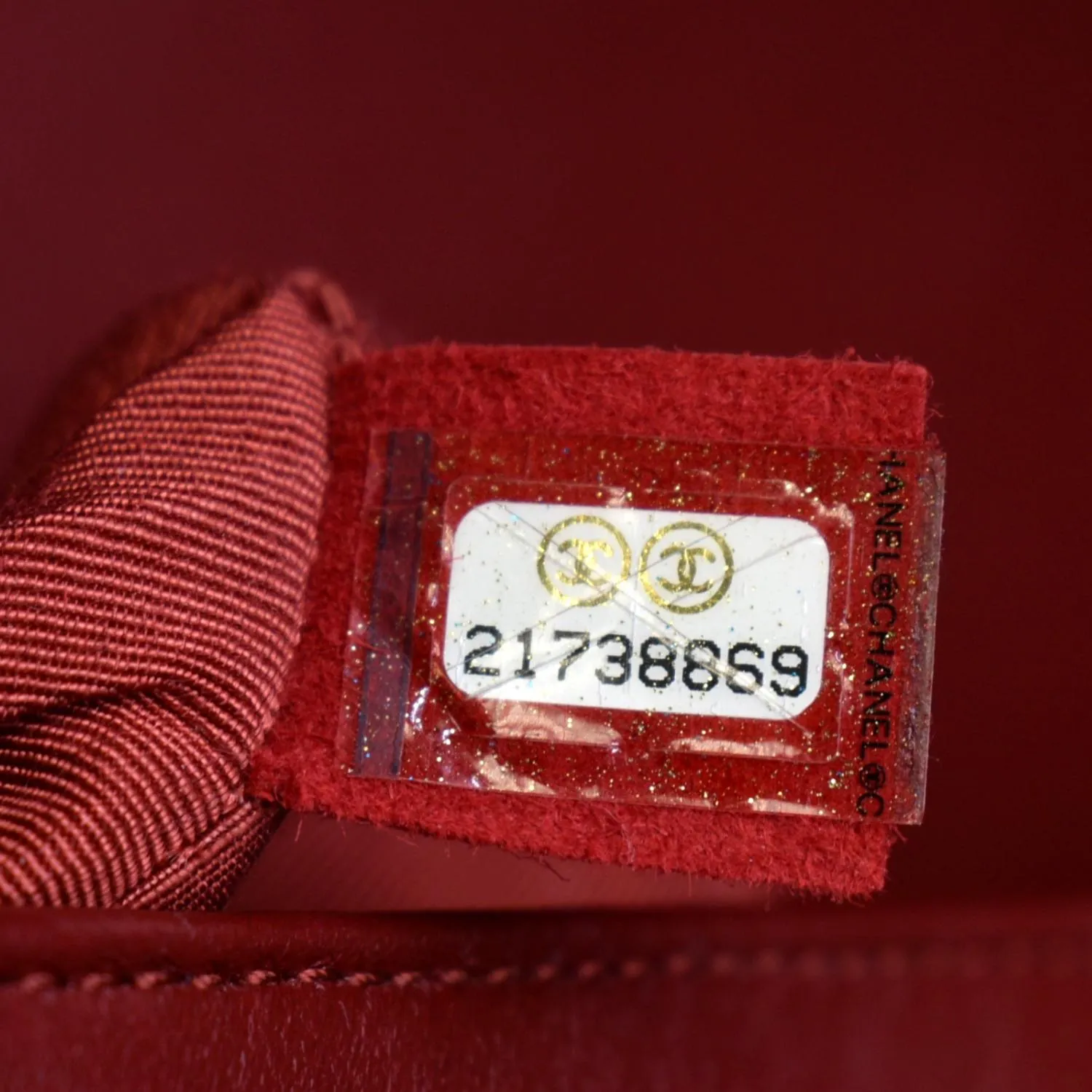 CHANEL Medium Boy Flap Calf Leather Shoulder Bag Red
