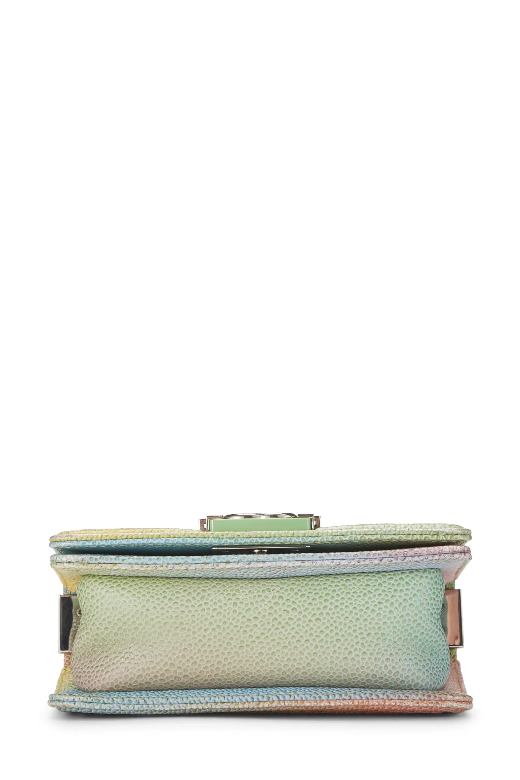 Chanel, Pre-Loved Paris-Cuba Rainbow Quilted Caviar Boy Bag Mini, Multi