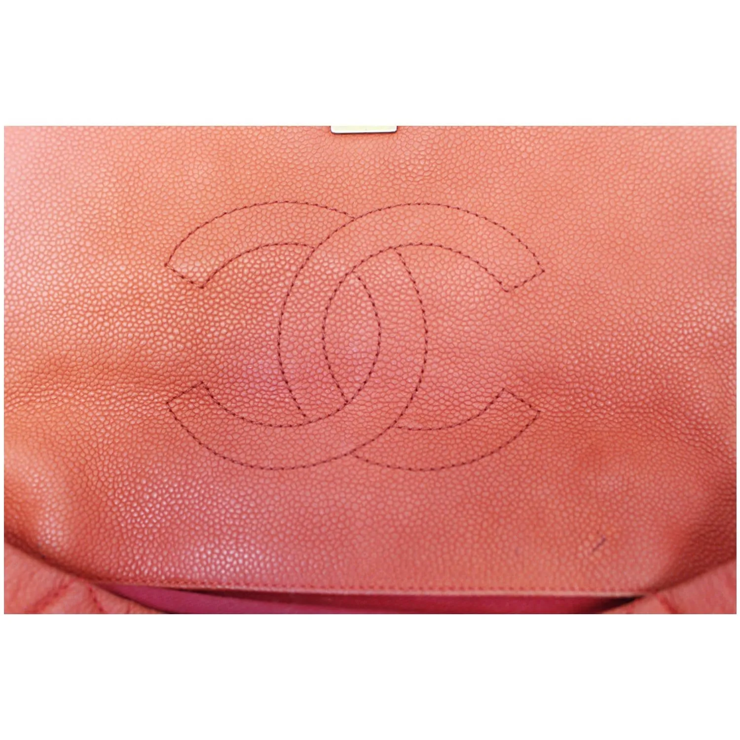 CHANEL Red Flap Soft Caviar Leather Shoulder Crossbody Bag - 15% OFF