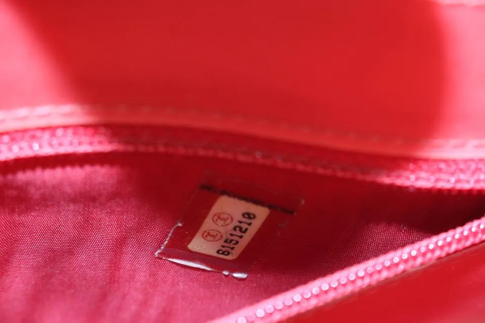 Chanel Red Holographic CC Logo Chain Tote Hologram Bag 4ck726a