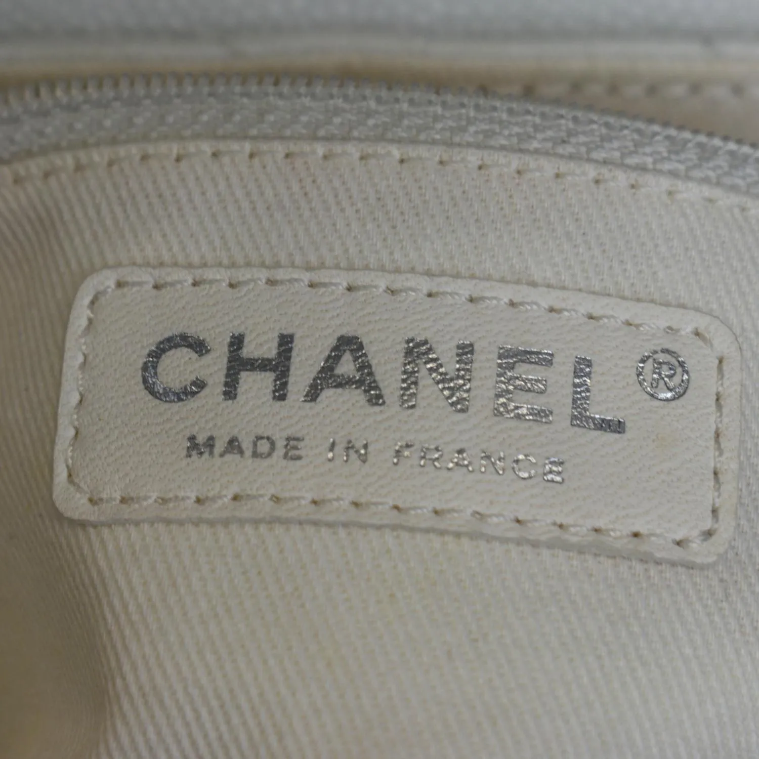 CHANEL Timeless Accordion Flap Caviar Leather Shoulder Bag White
