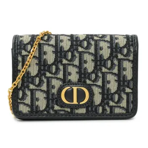 Christian Dior Blue Oblique Nano 30 Montaigne Pouch