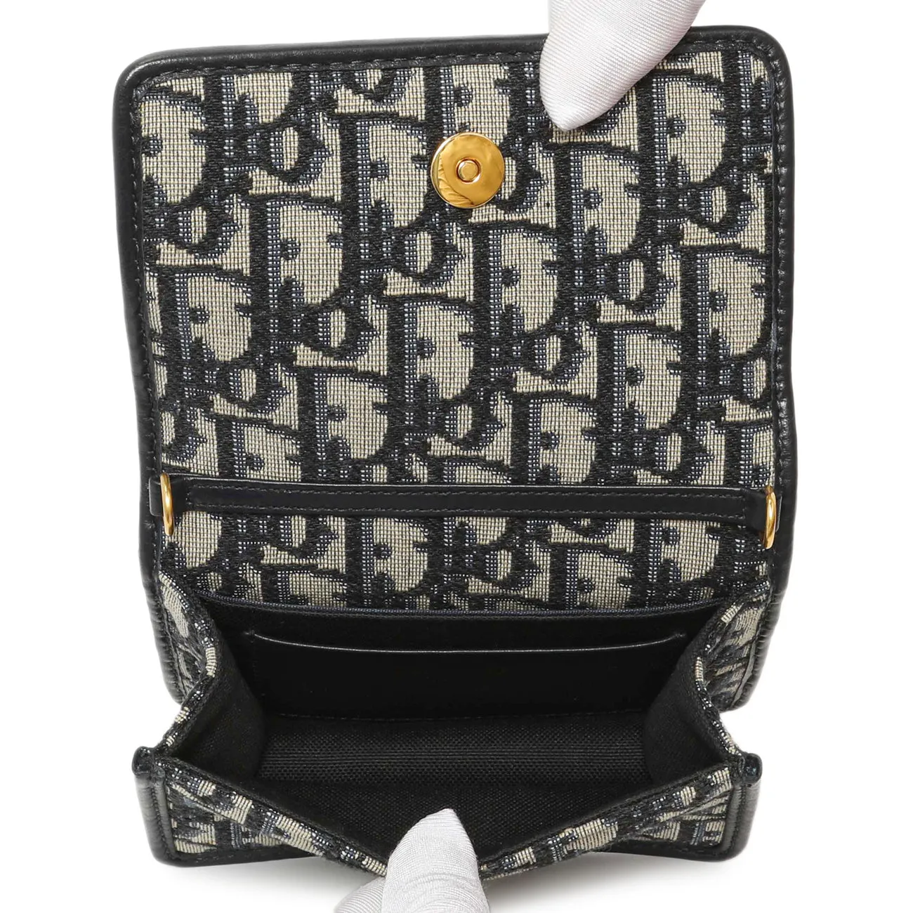 Christian Dior Blue Oblique Nano 30 Montaigne Pouch