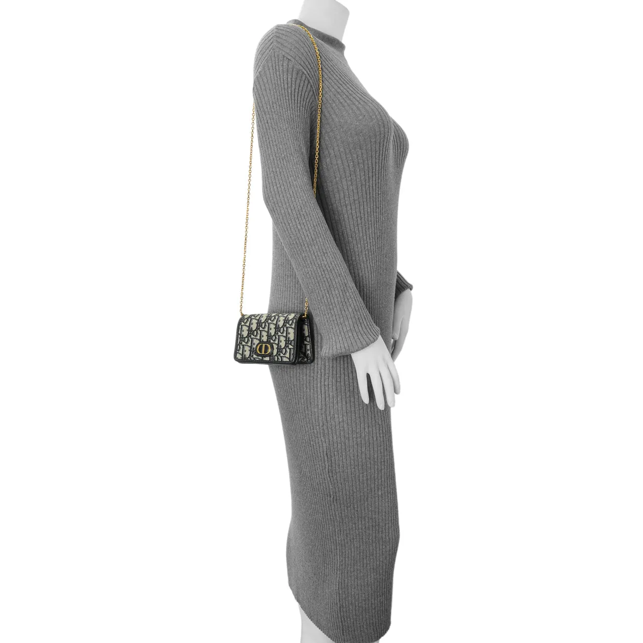 Christian Dior Blue Oblique Nano 30 Montaigne Pouch