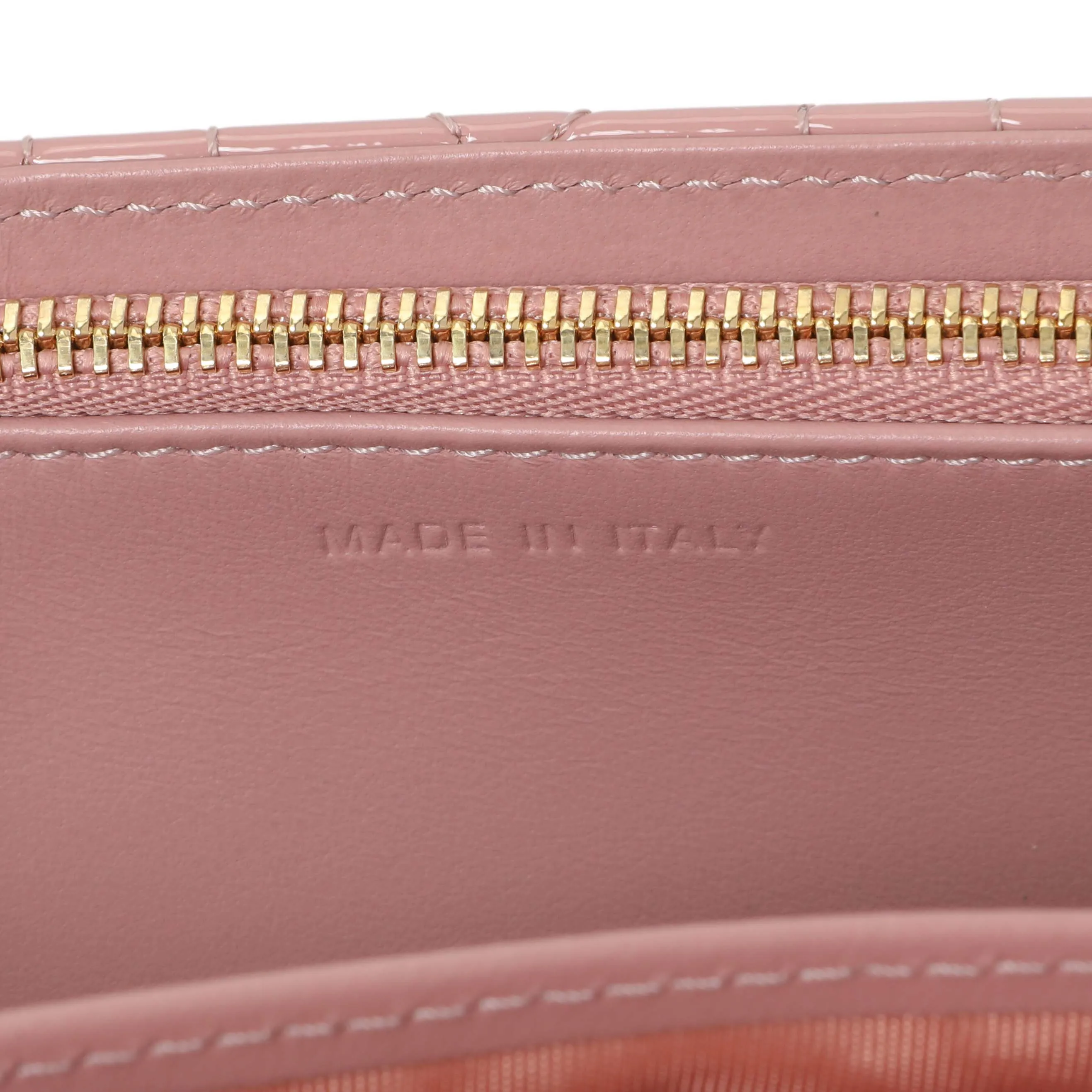 Christian Dior Dusty Pink Patent Cannage My Dior Daily Chain Pouch
