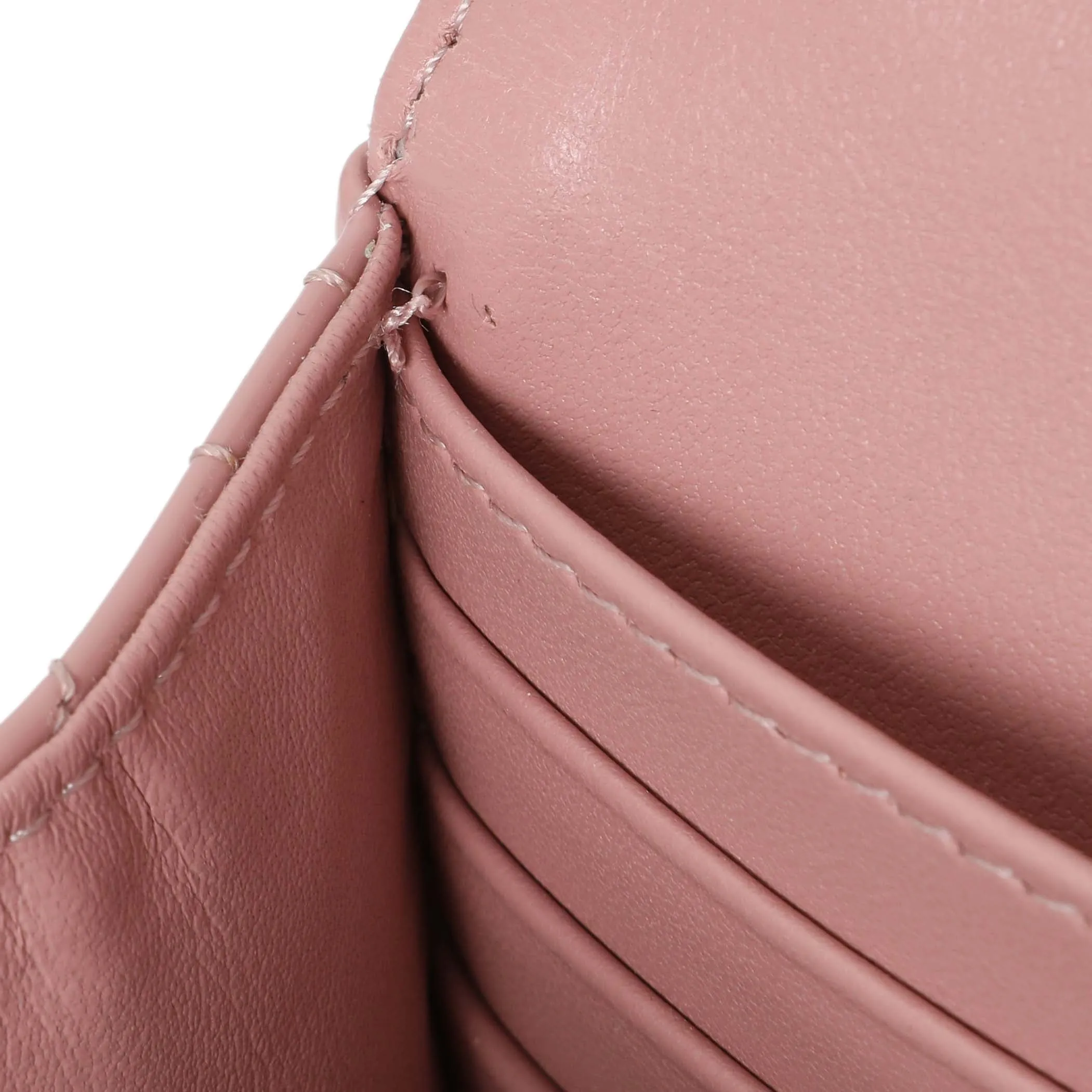 Christian Dior Dusty Pink Patent Cannage My Dior Daily Chain Pouch