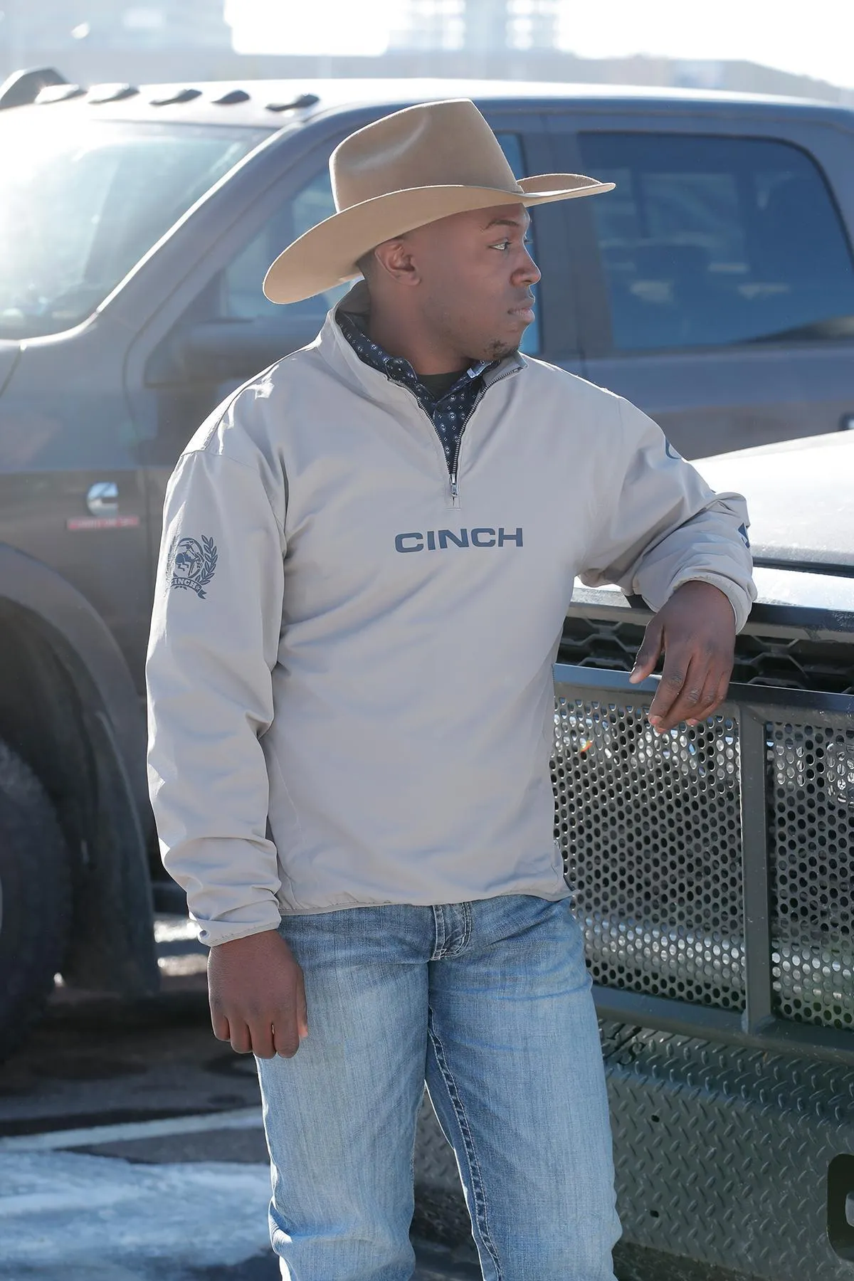 CINCH MENS 1/4 ZIP PULL OVER